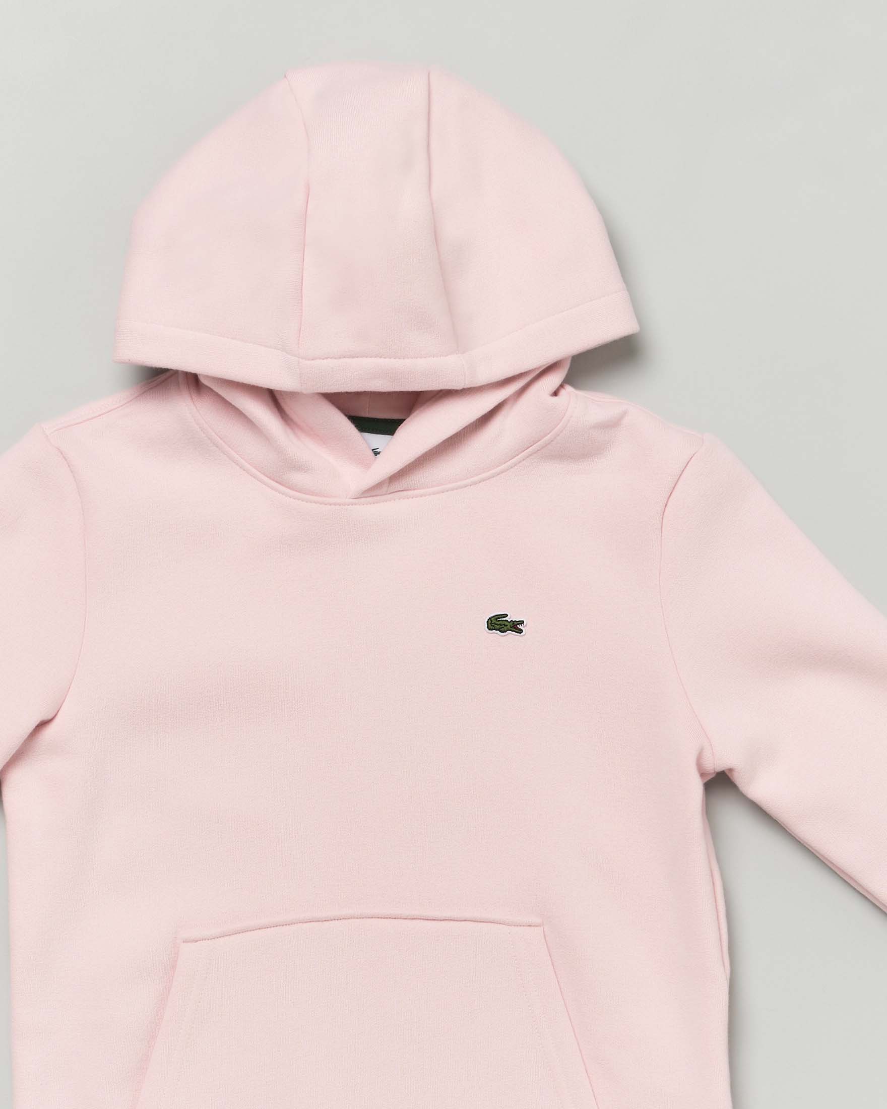 Felpa Lacoste rosa con cappuccio e mini logo icon image