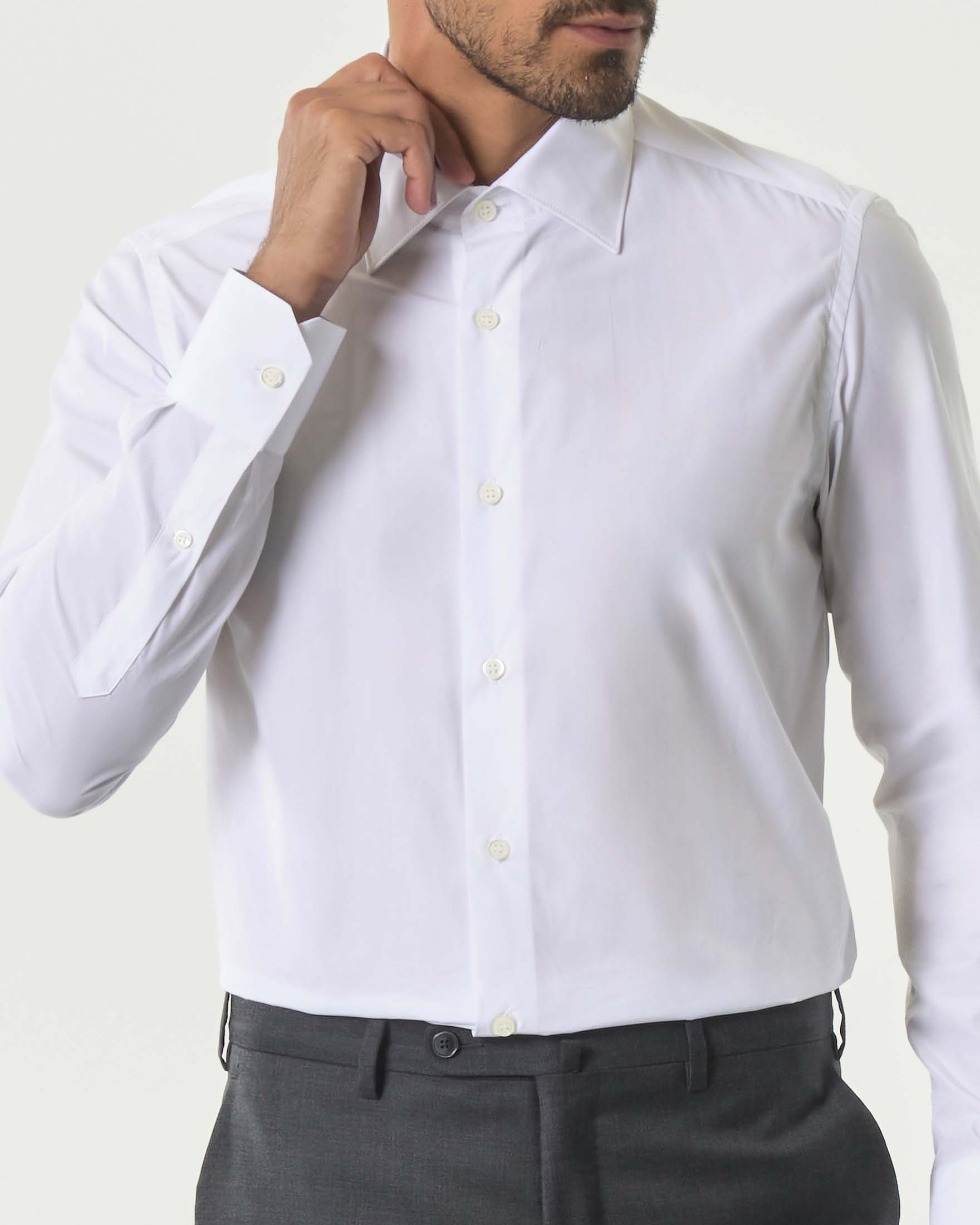 Camicia Pellizzari bianca in puro cotone image