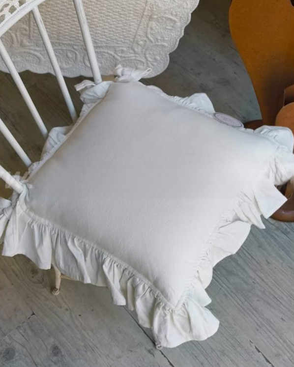 Federa Cuscino Sedia con Lacci Naturale Element 40x40 Gts