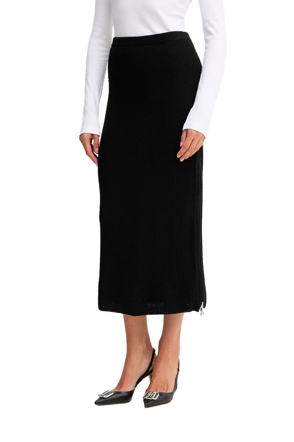 Gonna Midi Essential in Maglia