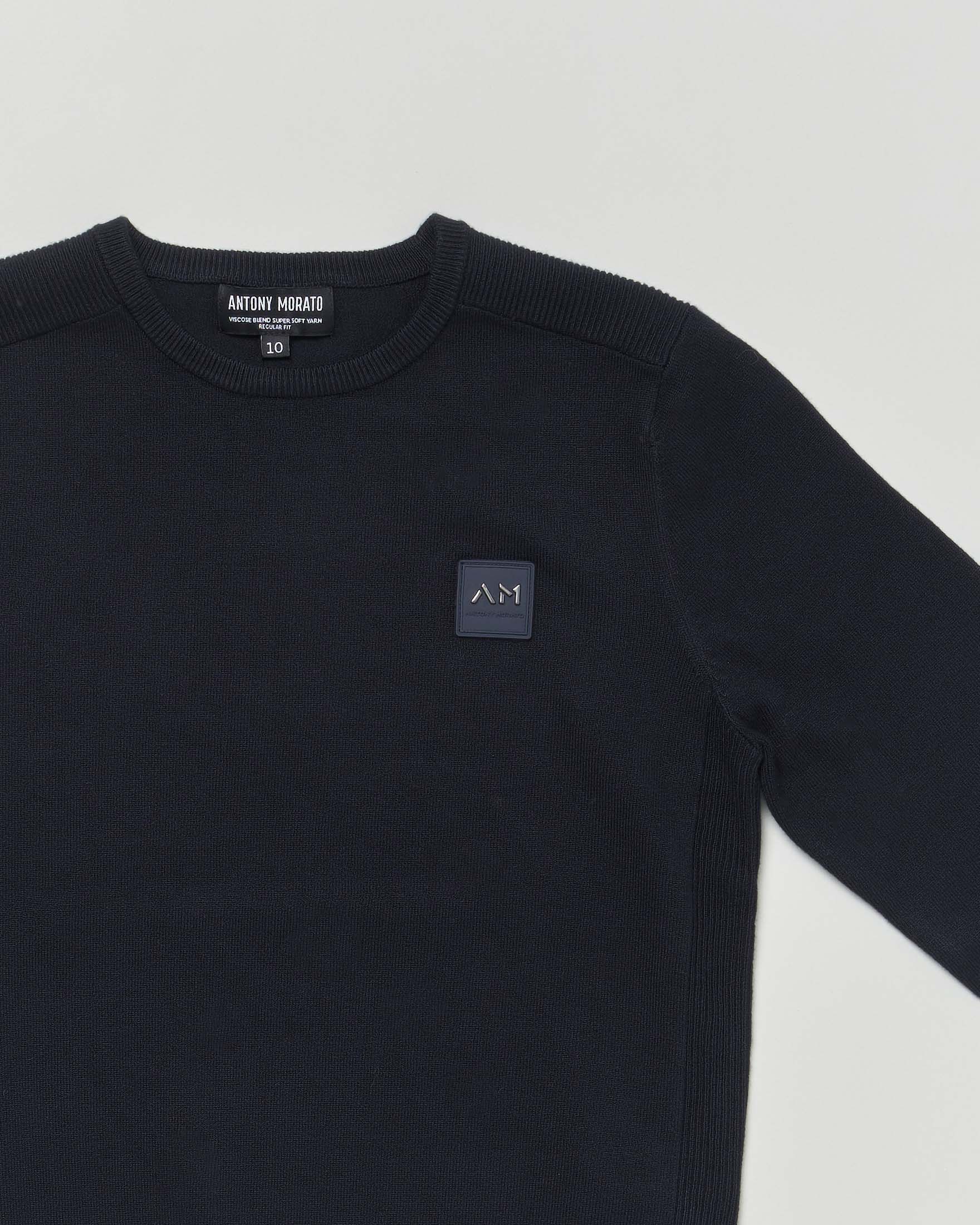 Maglia Antony Morato blu in misto viscosa stretch image