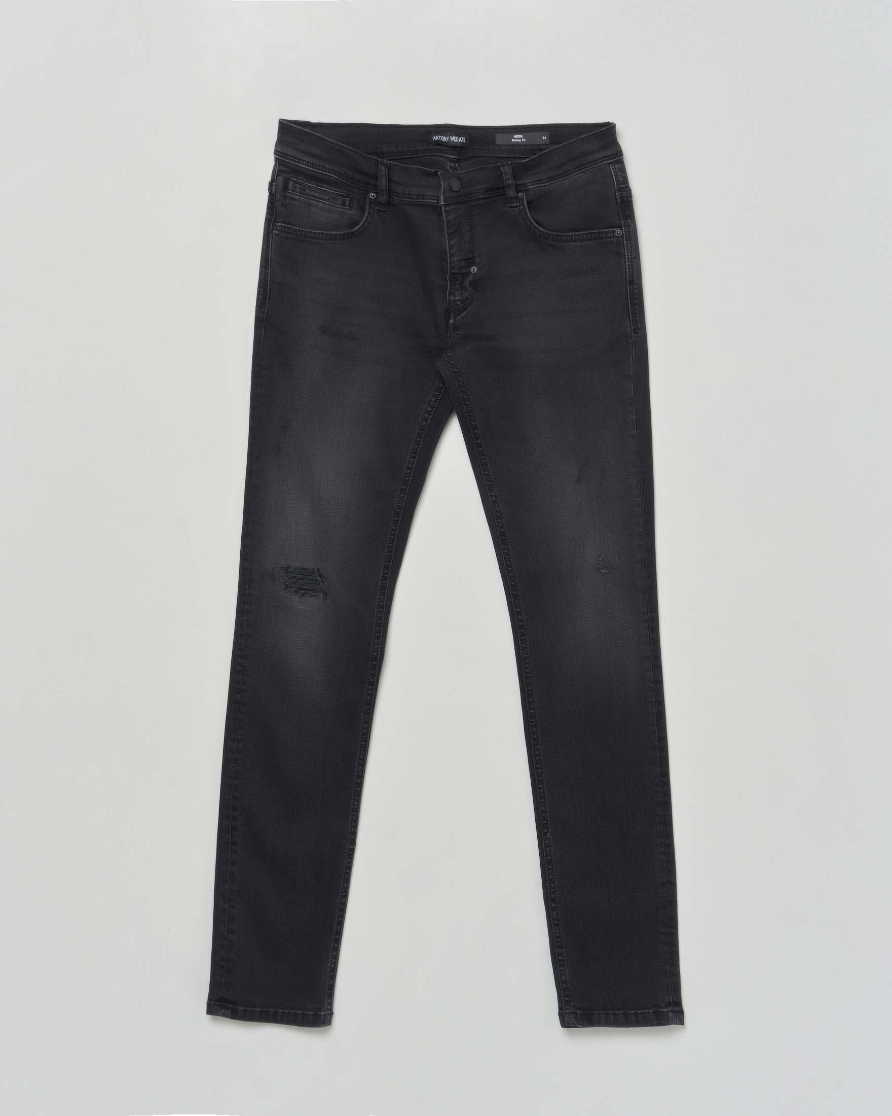 Jeans skinny Antony Morato nero con baffature