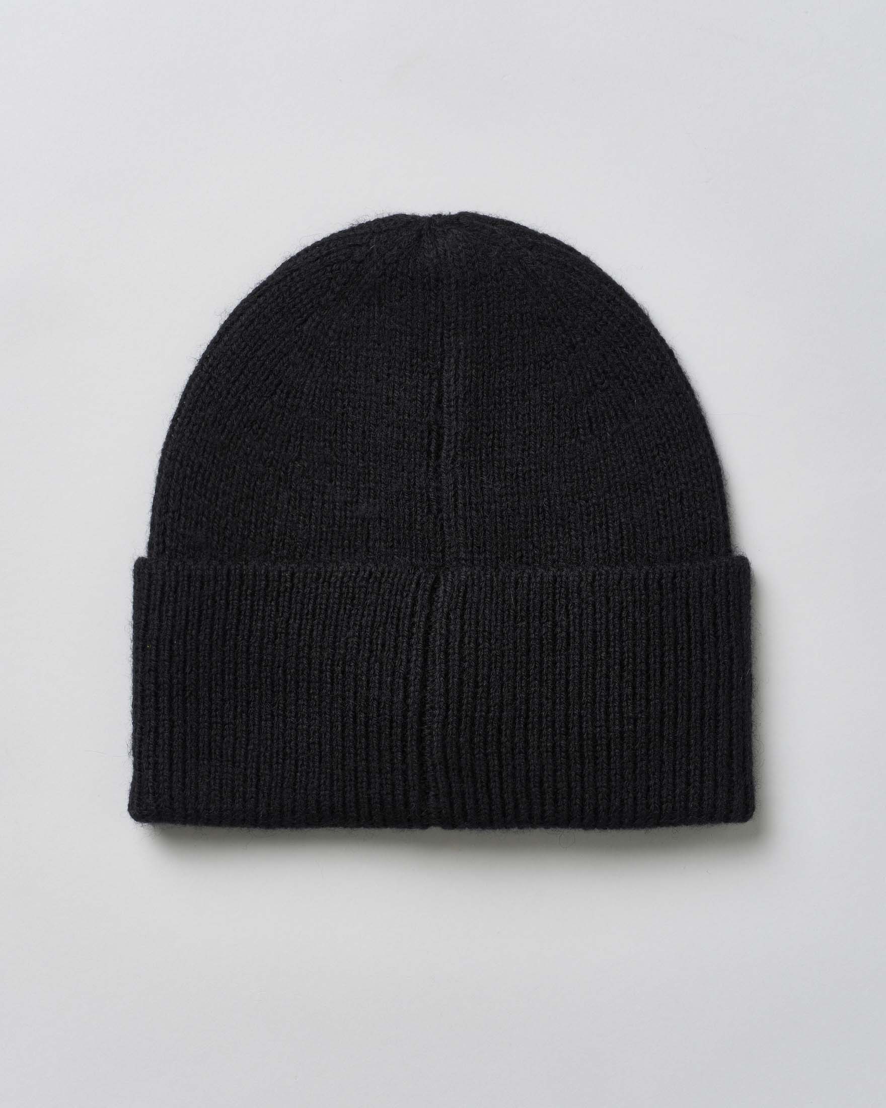 Berretto Antony Morato nero con risvolto e patch tigre image