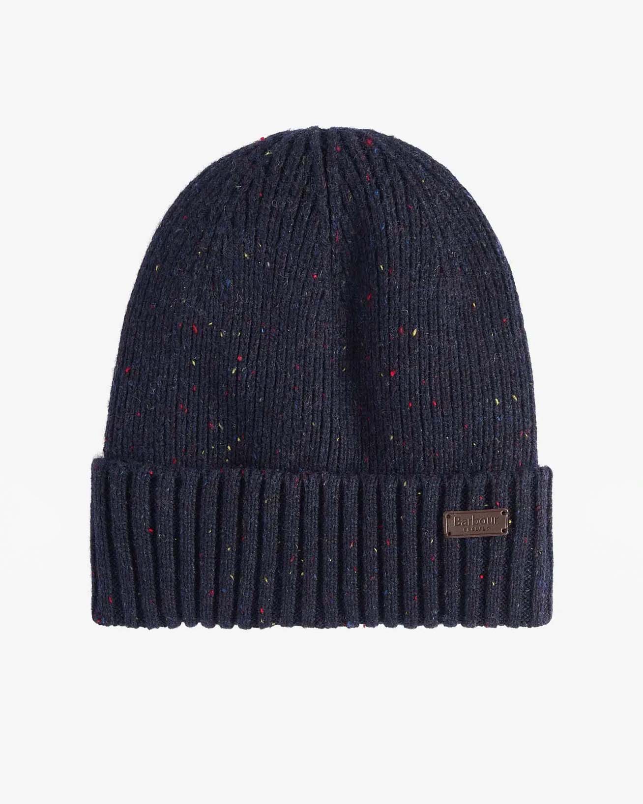 Cofanetto idea regalo Barbour composto da sciarpa e berretto blu in lana bottonata