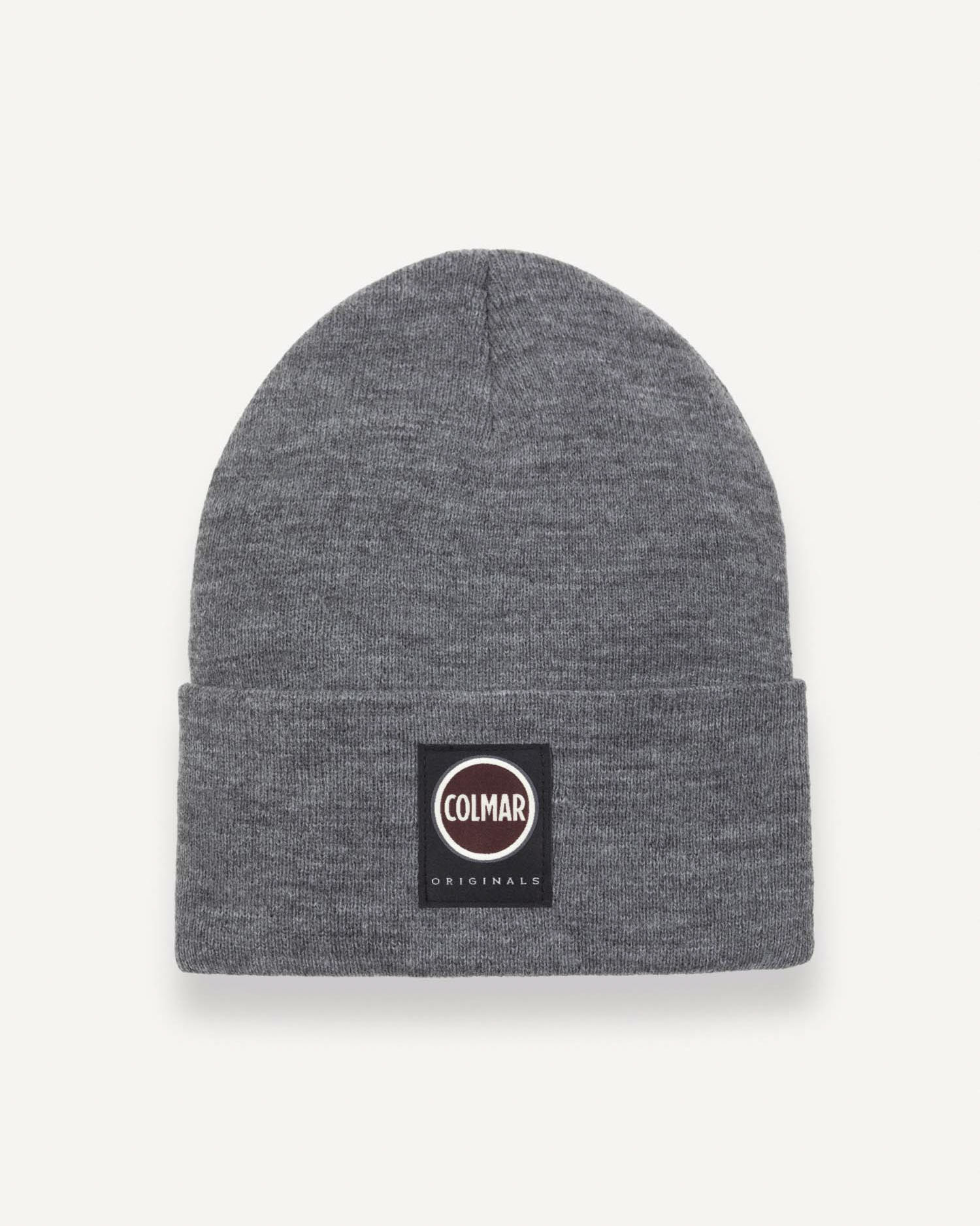 Colmar Originals — Berretto Colmar Originals grigio con risvolto e logo patch Colmar Originals applicato