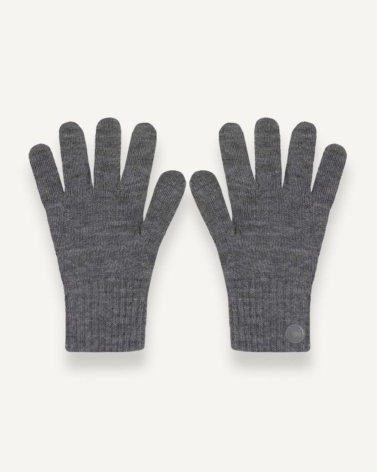 Guanti Colmar Originals grigi con logo bollo piccolo applicato