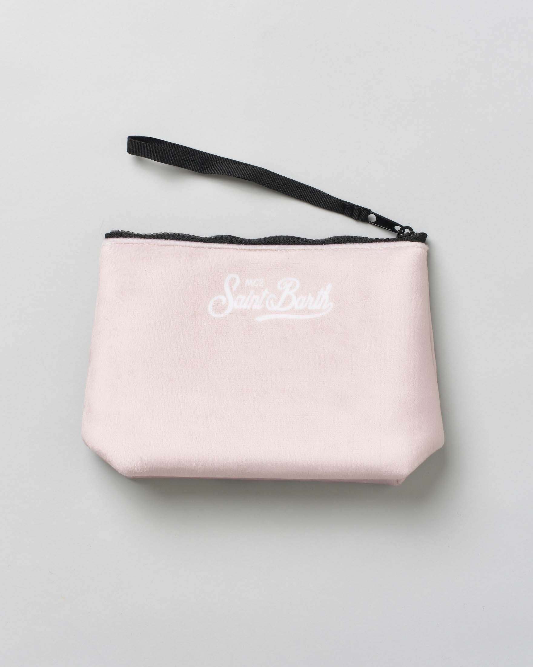 Pochette Aline beige in tessuto effetto lana con grafica Topolino a St. Moritz image