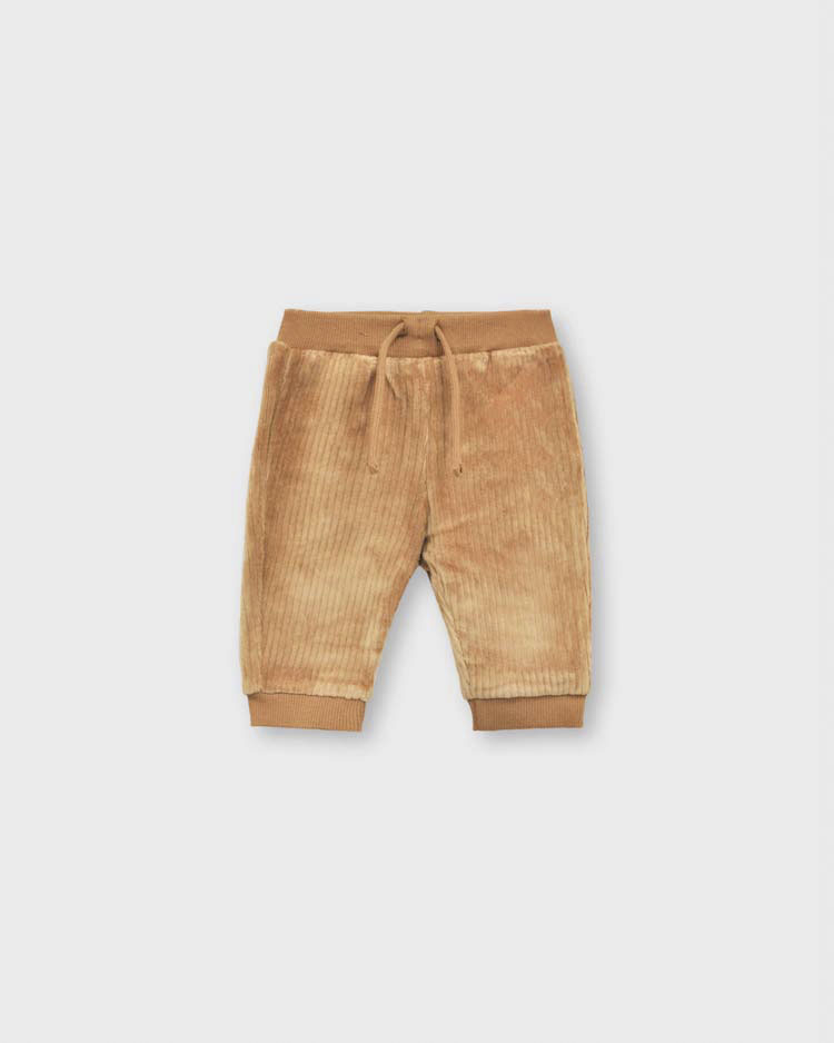 Jogger Mayoral color caramello in velluto a costine