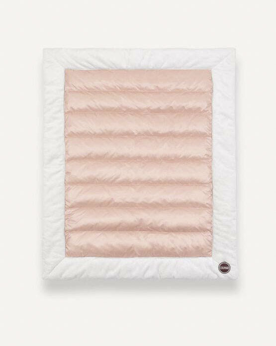 Coperta Colmar rosa in piuma e pile