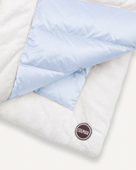 Coperta Colmar azzurra in piuma e pile image