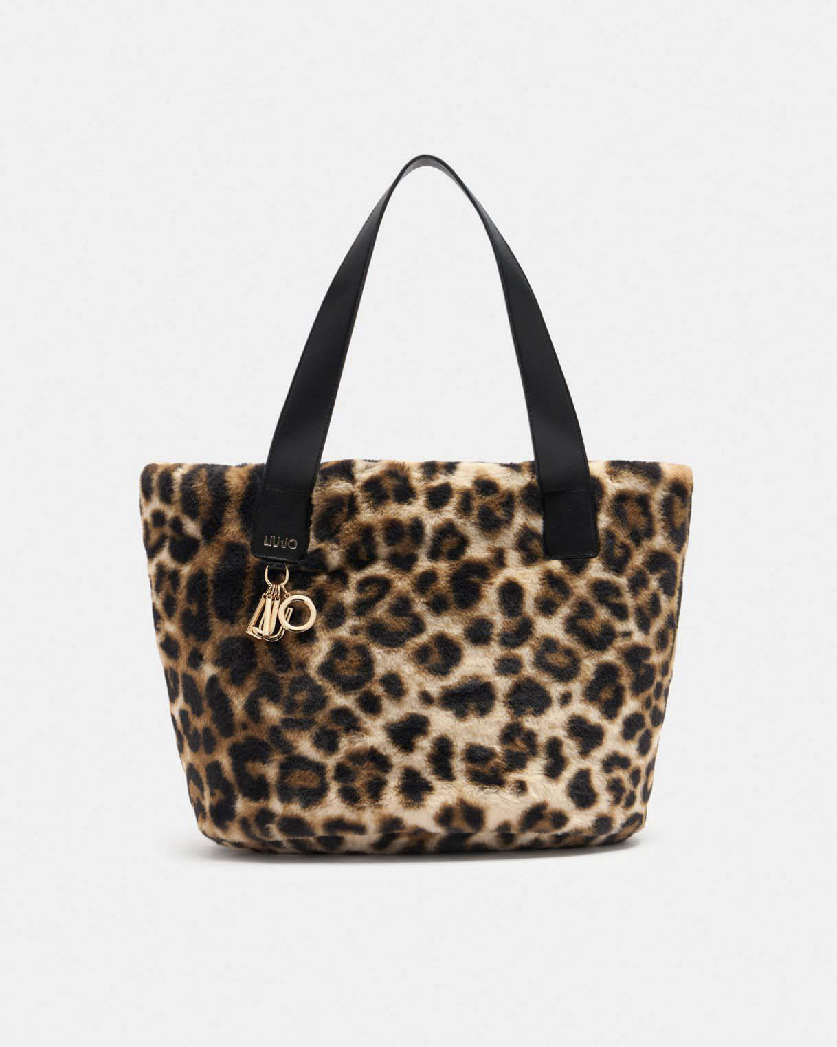 Borsa hobo Liu Jo Accessories animalier in pelliccia sintetica con dettagli in similpelle