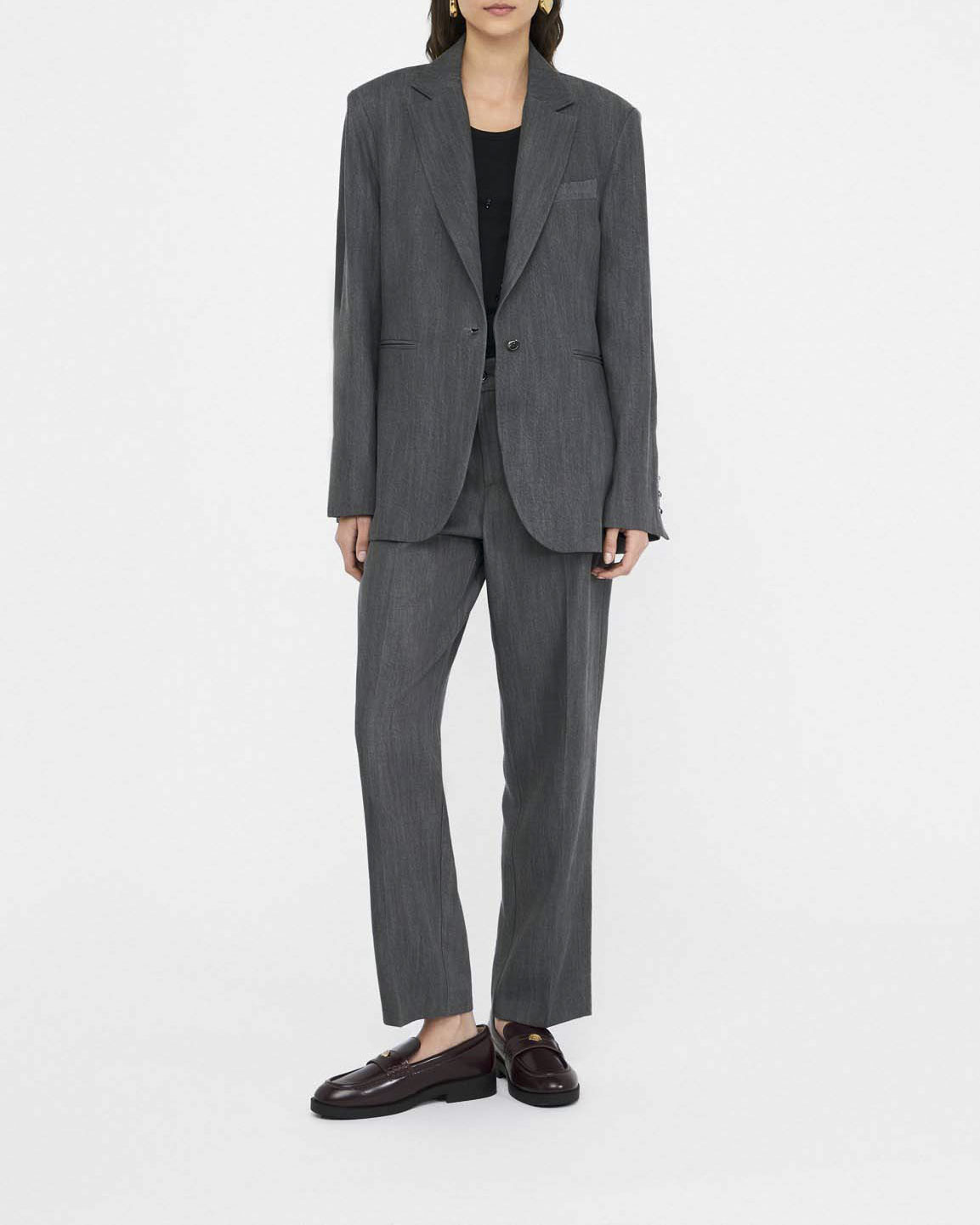 Pantaloni Liu Jo Jeans grigi in lyocell con fodera