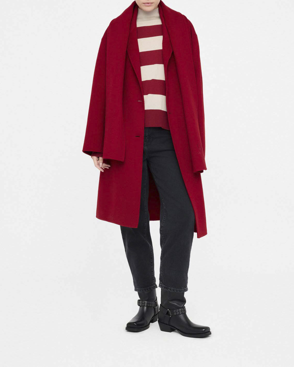 Jeans boyfriend Liu Jo Jeans nero in cotone con tasca in rilievo