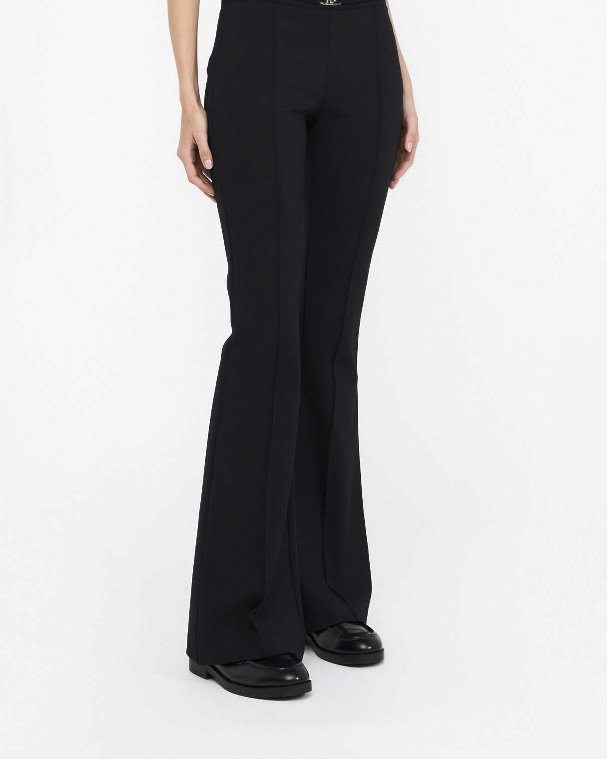 Pantaloni Liu Jo Jeans neri in punto milano con cintura logo image