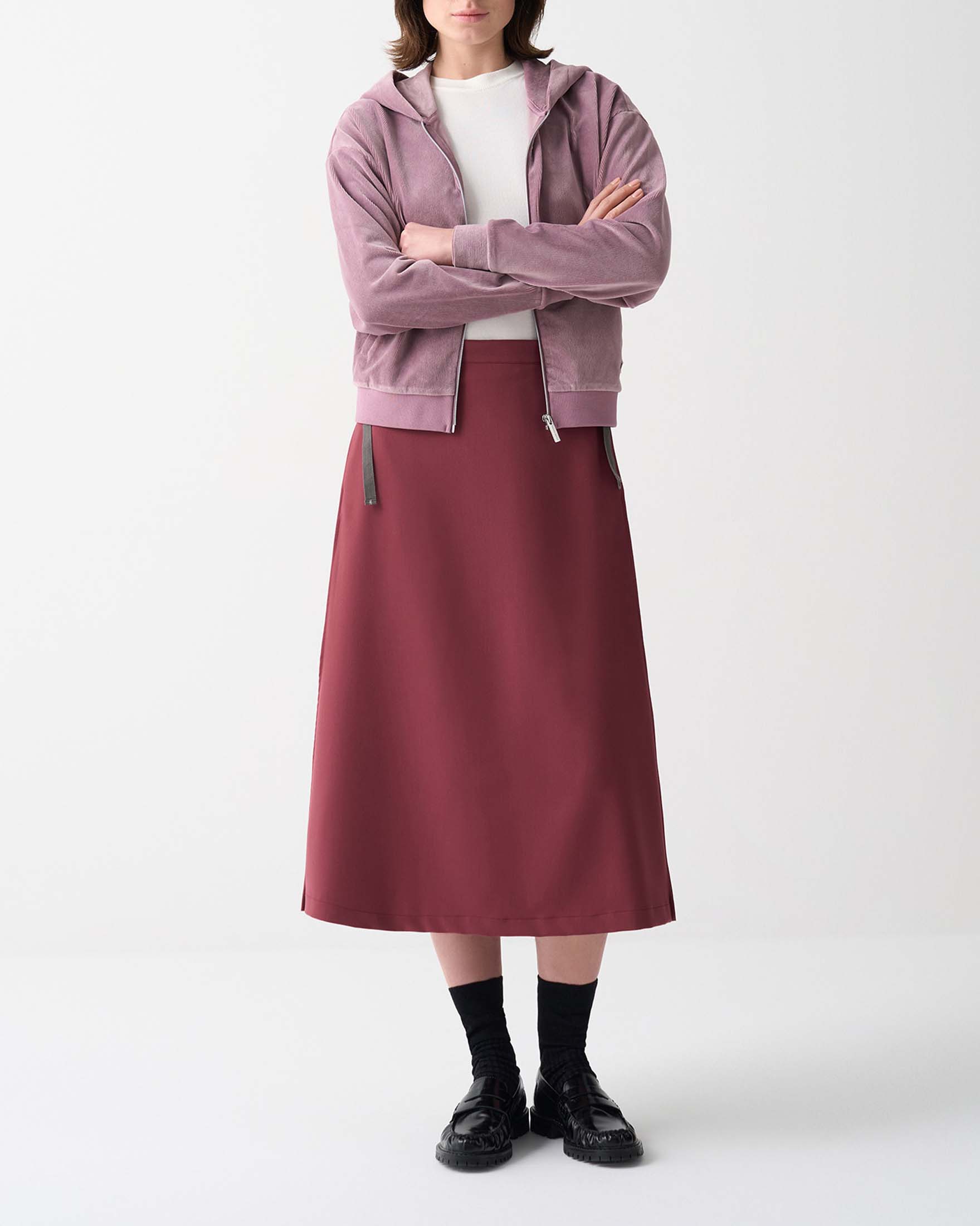 Felpa rosa Colmar Originals in velluto di misto cotone a costine con cappuccio e chiusura a cerniera