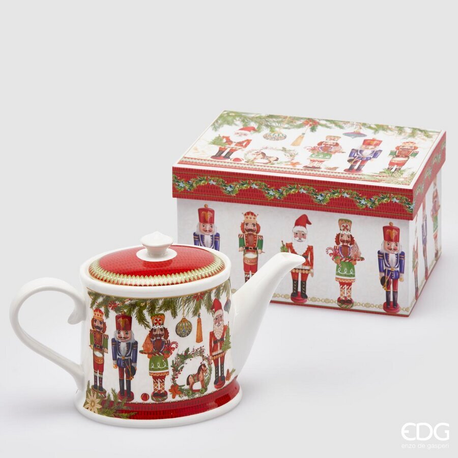 Teiera Soldatino in Porcellana in Gift Box 14x19x11h Edg