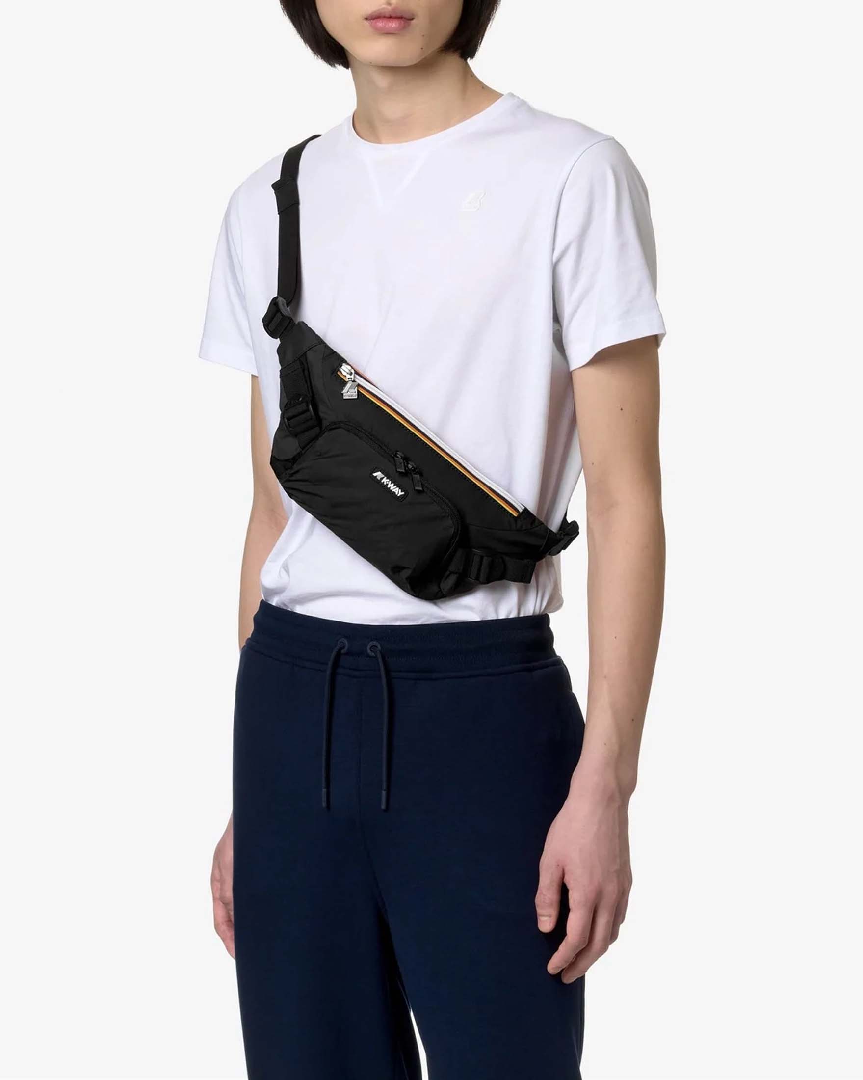 Marsupio K-way Fericy nero in nylon ripstop impermeabile image