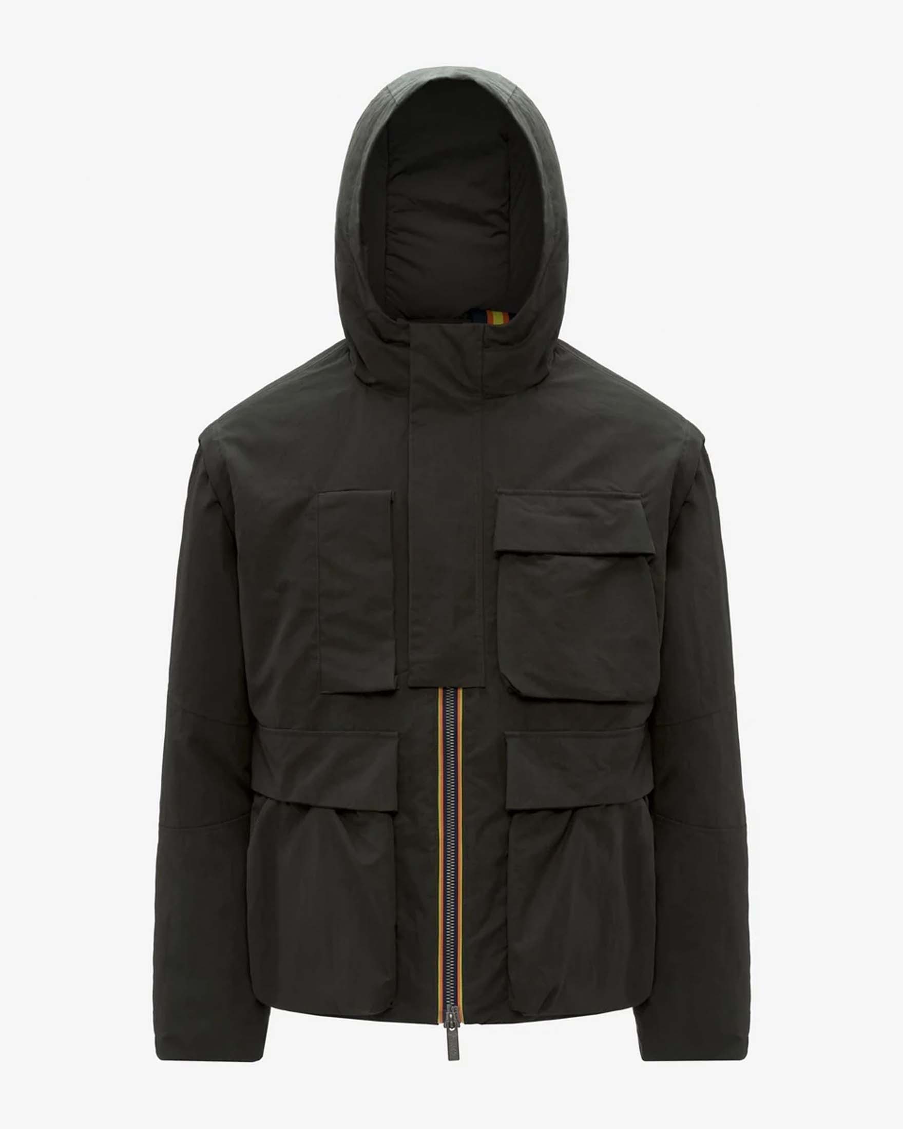 Giubbino K-way Guillermo Cotton Feel blu in misto cotone