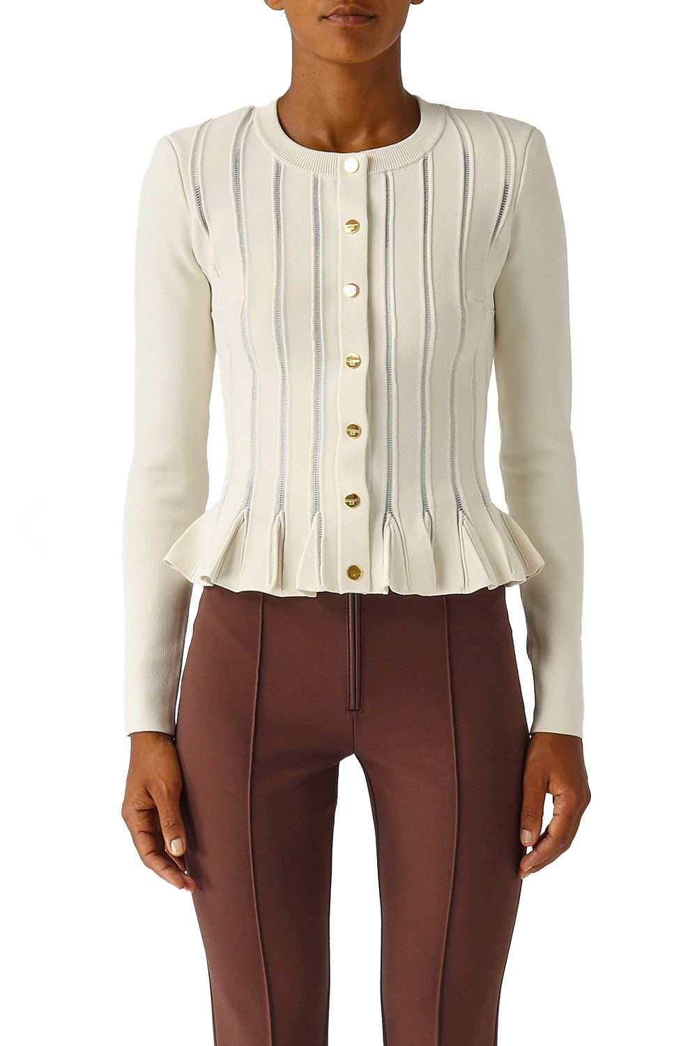 Giacca in Maglia con Dettagli à Jour