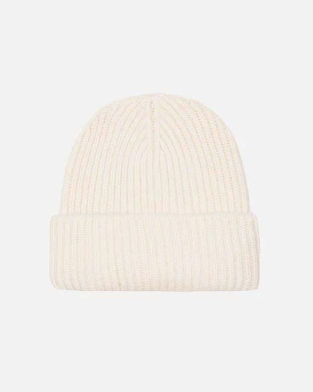 Berretto MC2 Saint Barth bianco in maglia a coste