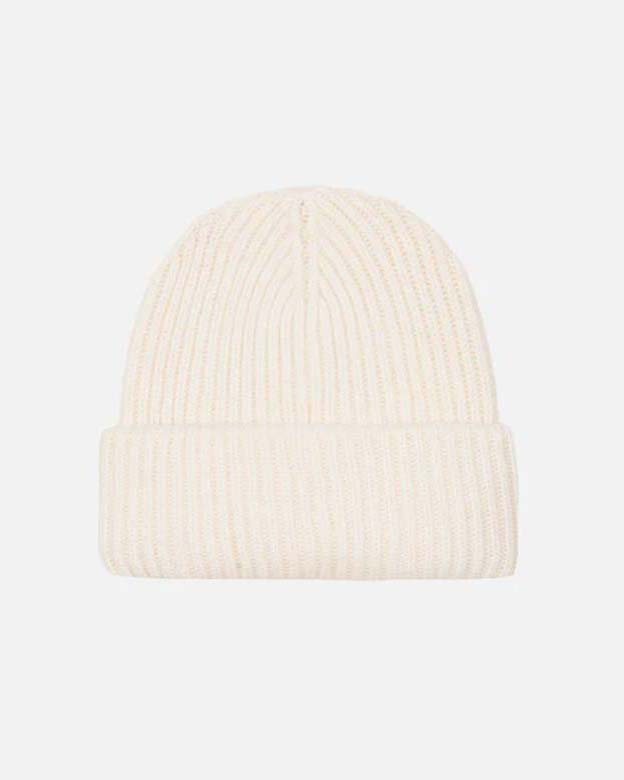 Berretto MC2 Saint Barth bianco in maglia a coste