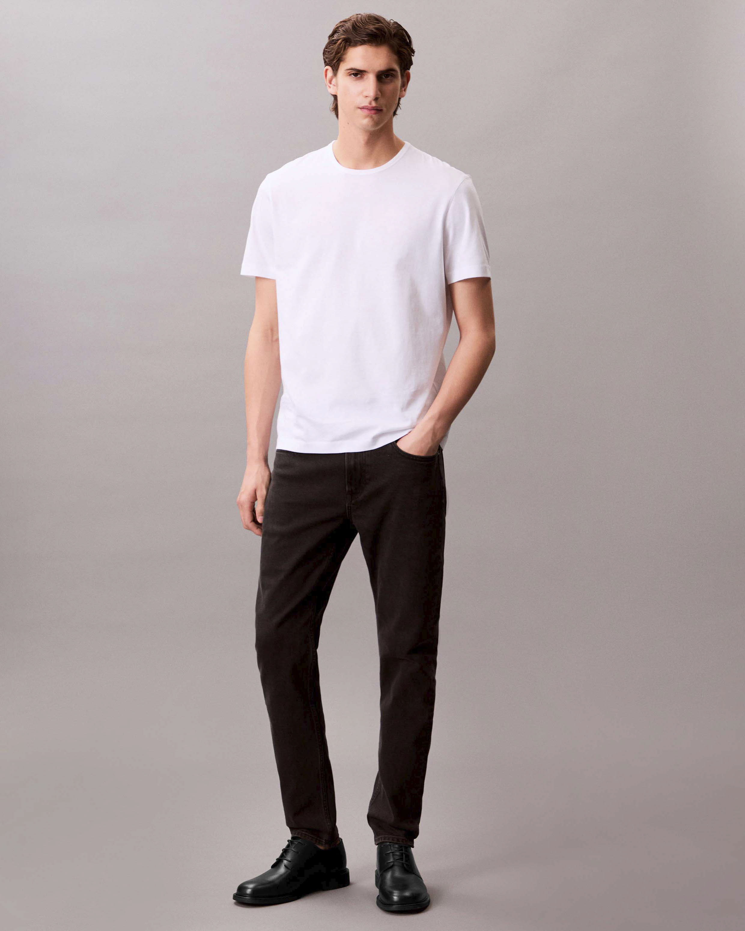 Jeans Calvin Klein Jeans neri slim-tapered fit in cotone elasticizzato