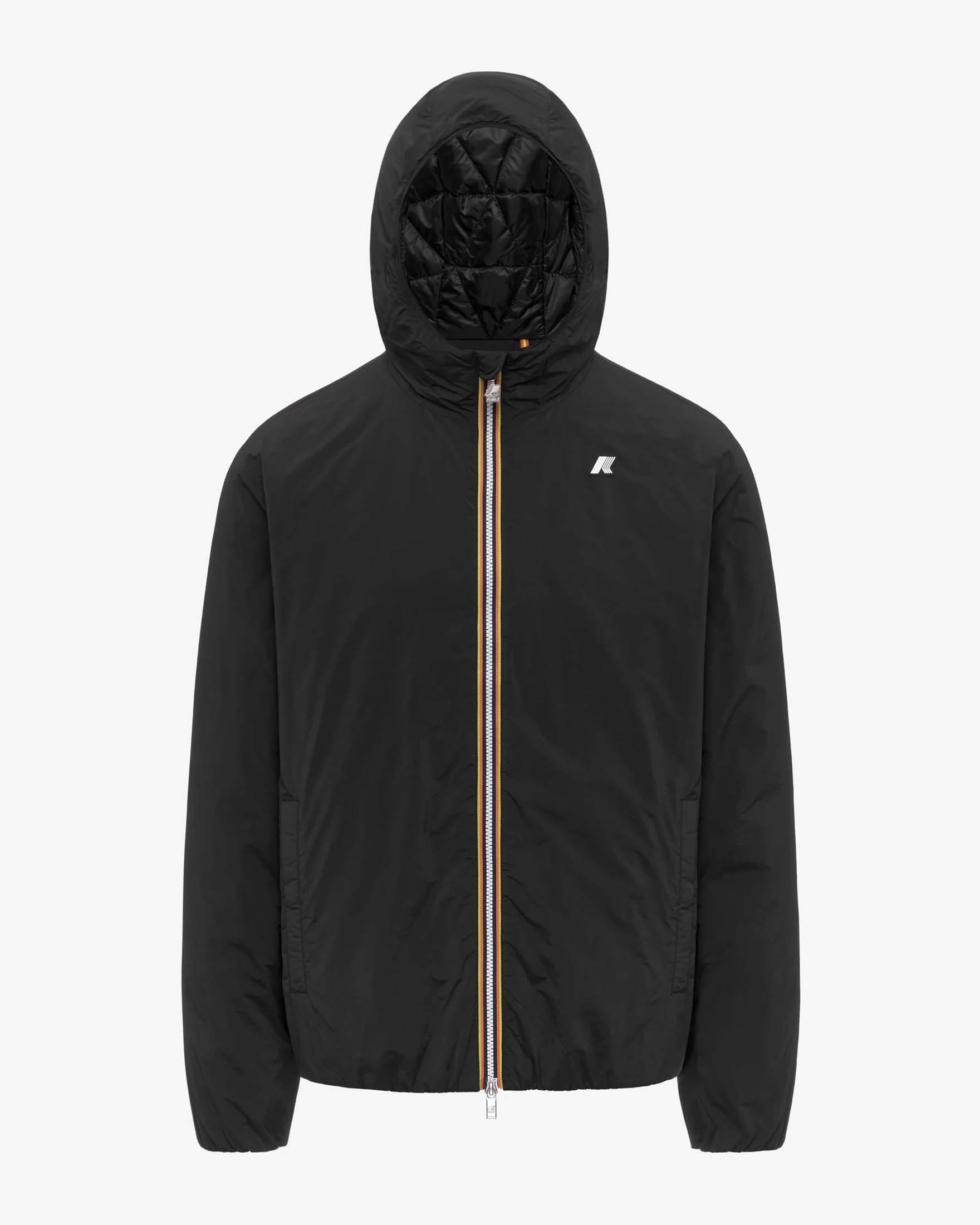 Giubbino K-way Jack Plain Warm nero in nylon idrorepellente