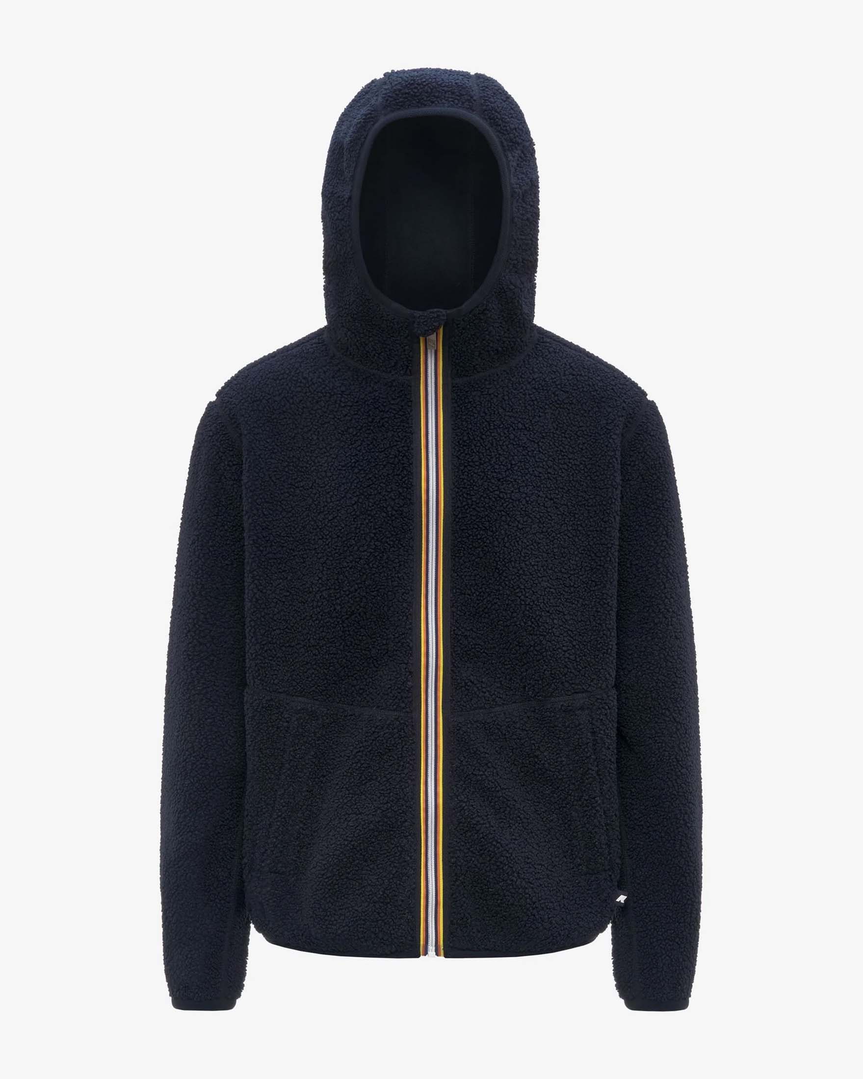 Felpa Jack Sherpa Polar blu in pile reversibile in sherpa con cappuccio e chiusura a cerniera