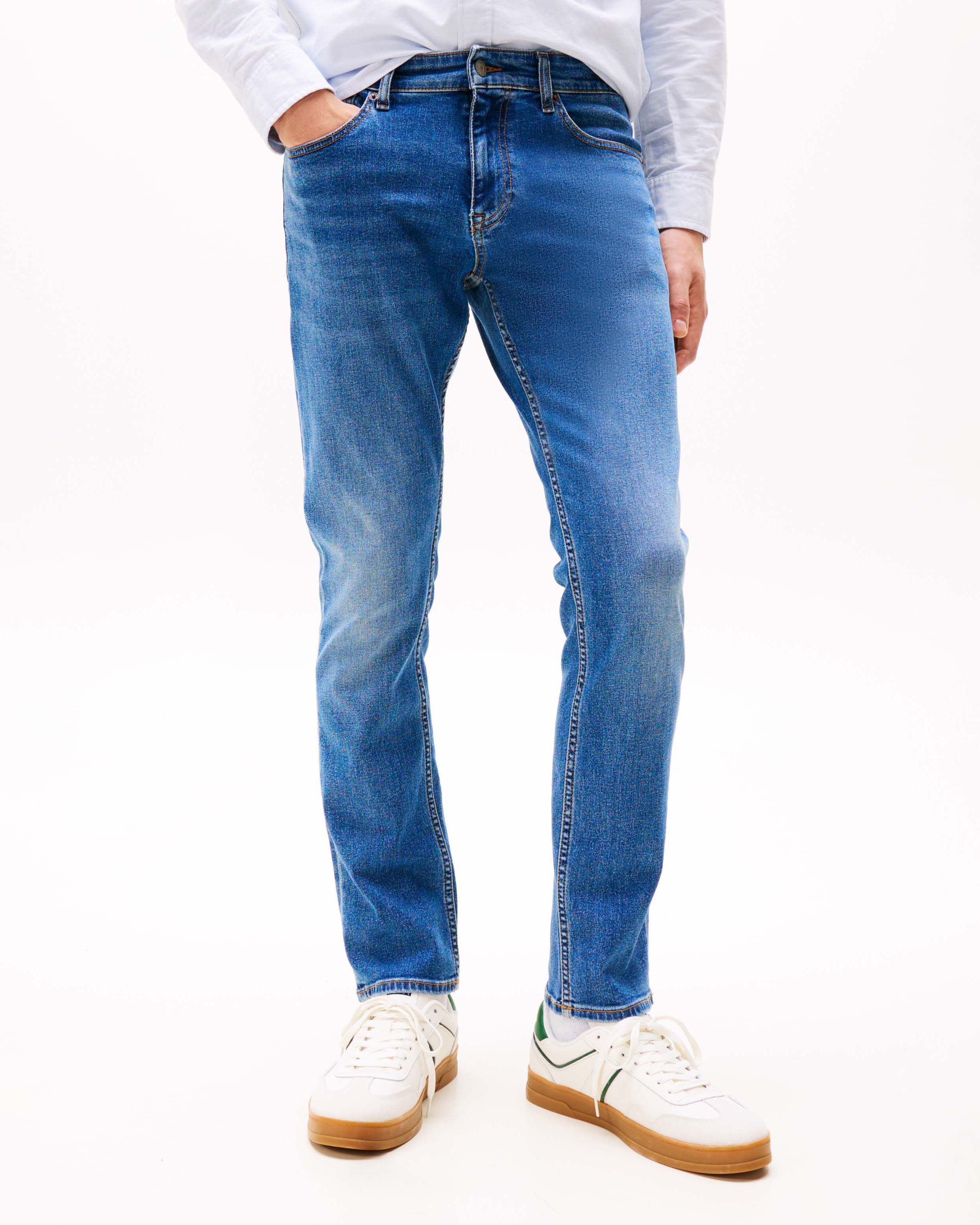Jeans Scanton Tommy Jeans slim-fit in cotone stretch lavaggio medio stone washed