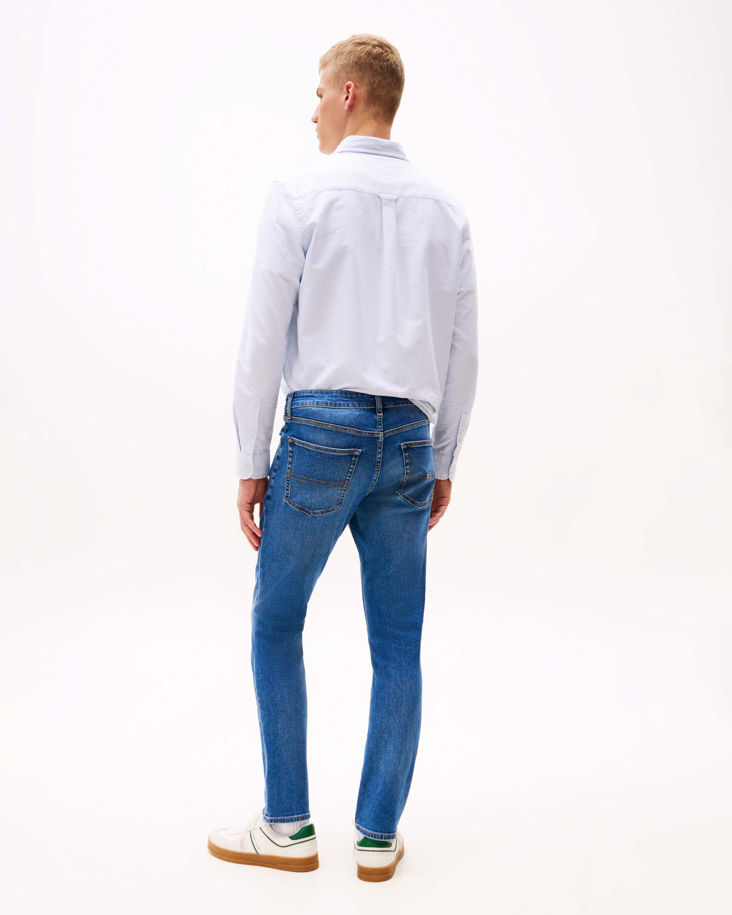Jeans Scanton Tommy Jeans slim-fit in cotone stretch lavaggio medio stone washed image
