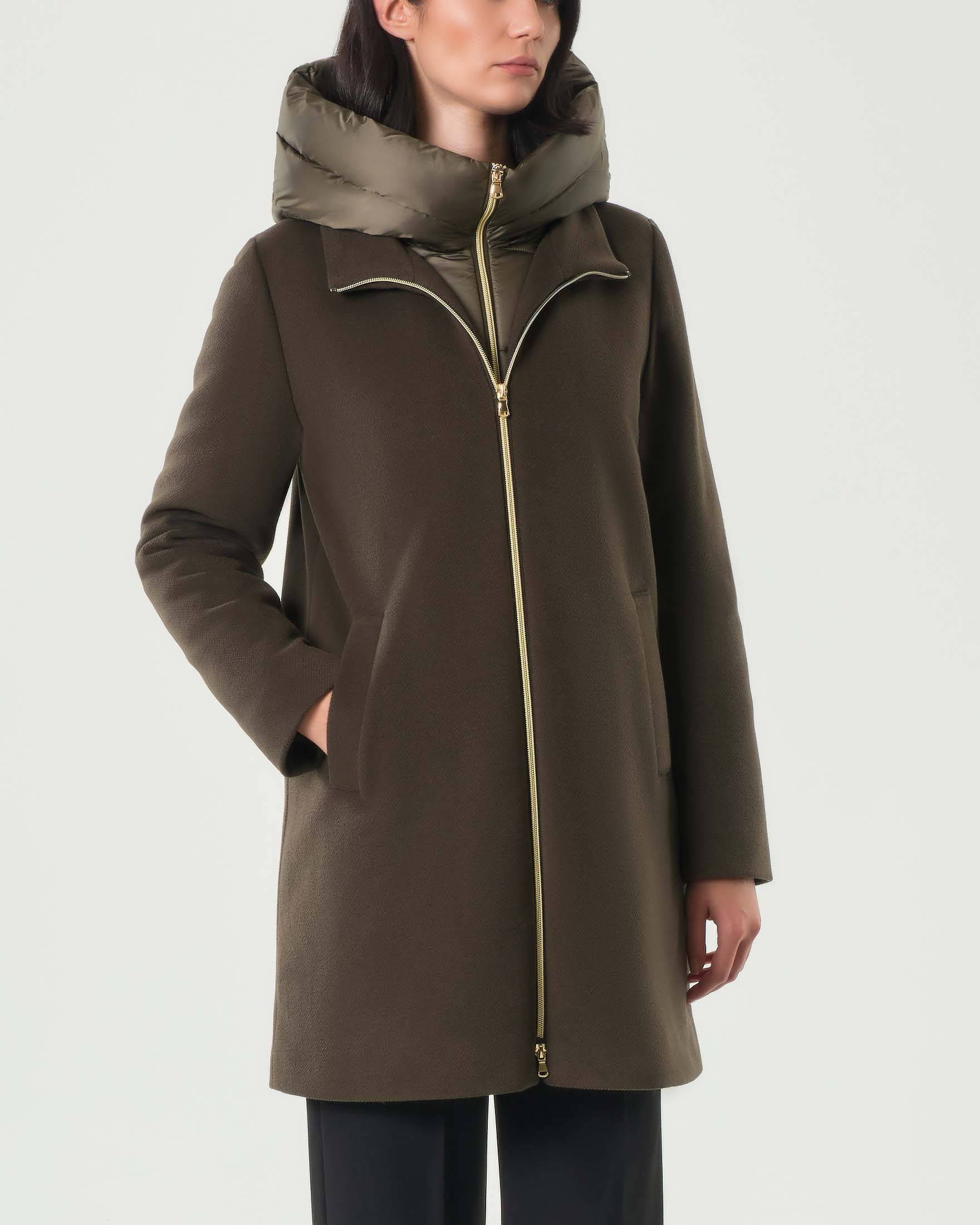 Cappotto Verde Cappotti Imbottiti Marella Trench Cappotti Corti