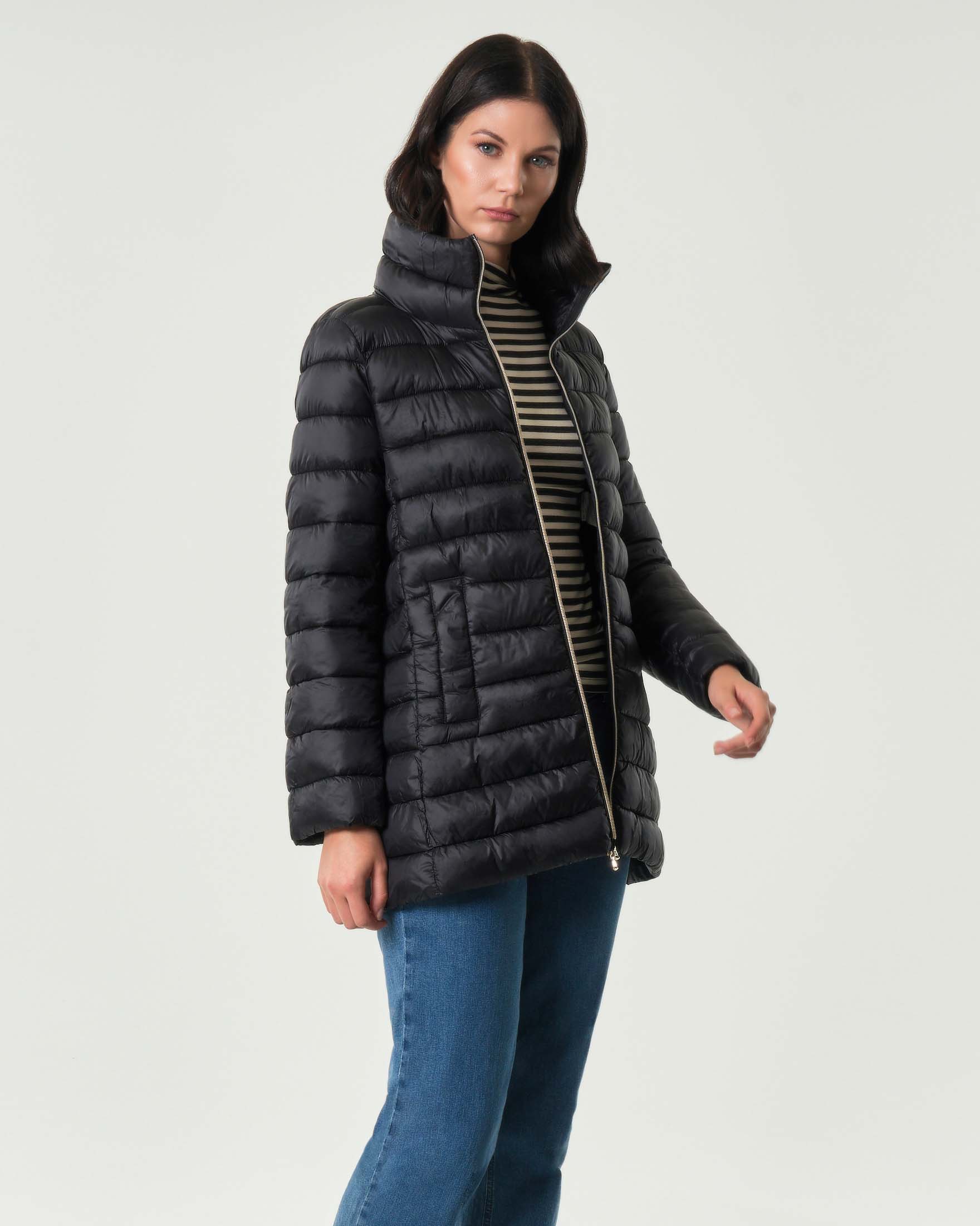 Piumino nero Emme Marella con collo alto