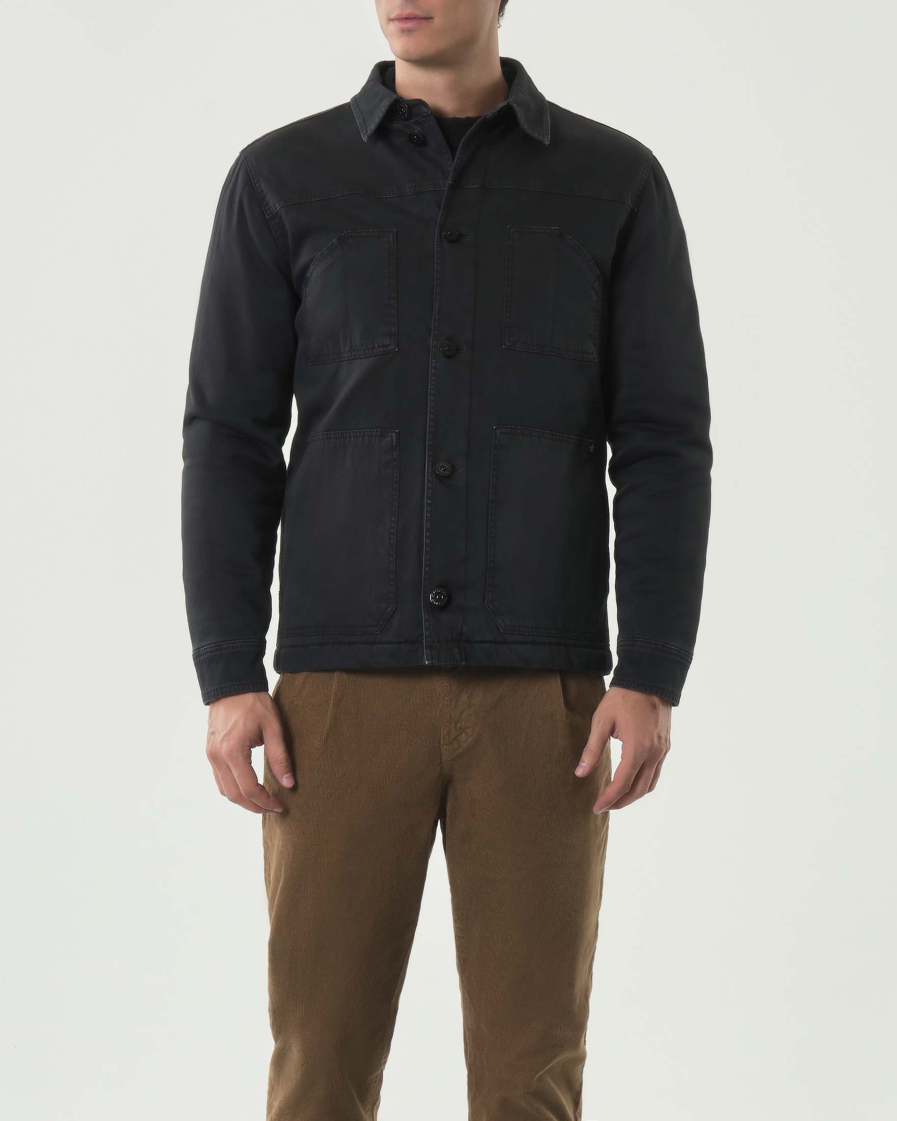 Giacca My stuff nera in cotone stretch image