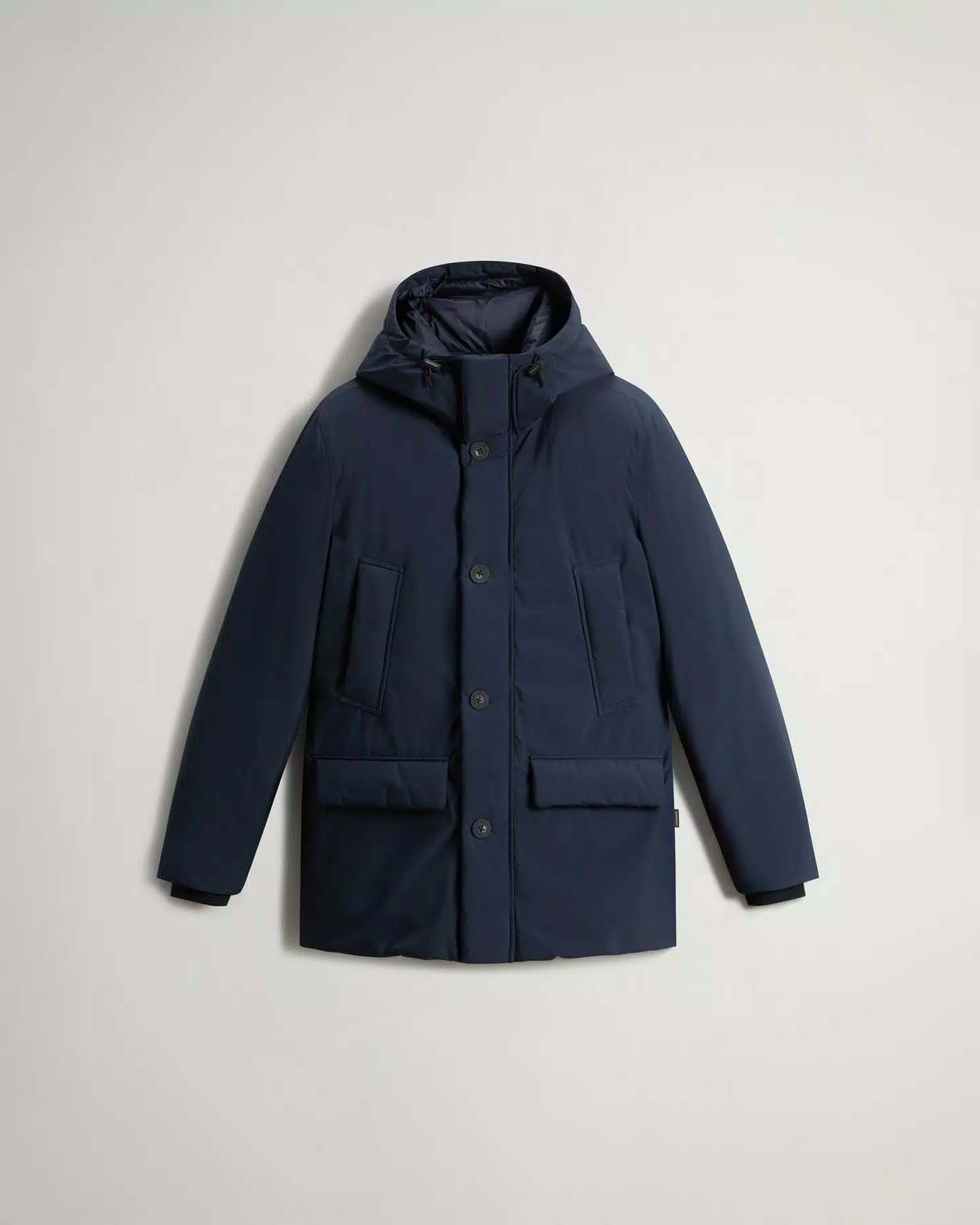 Arctic Parka Cloud Woolrich blu con cappuccio image