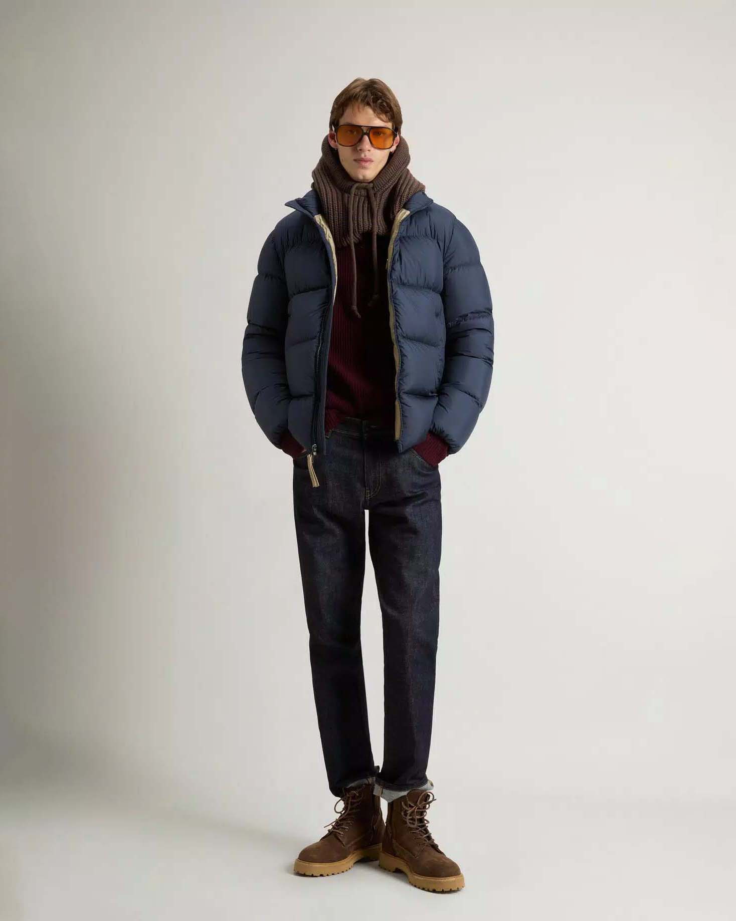 Piumino Cloud Woolrich blu in microfibra