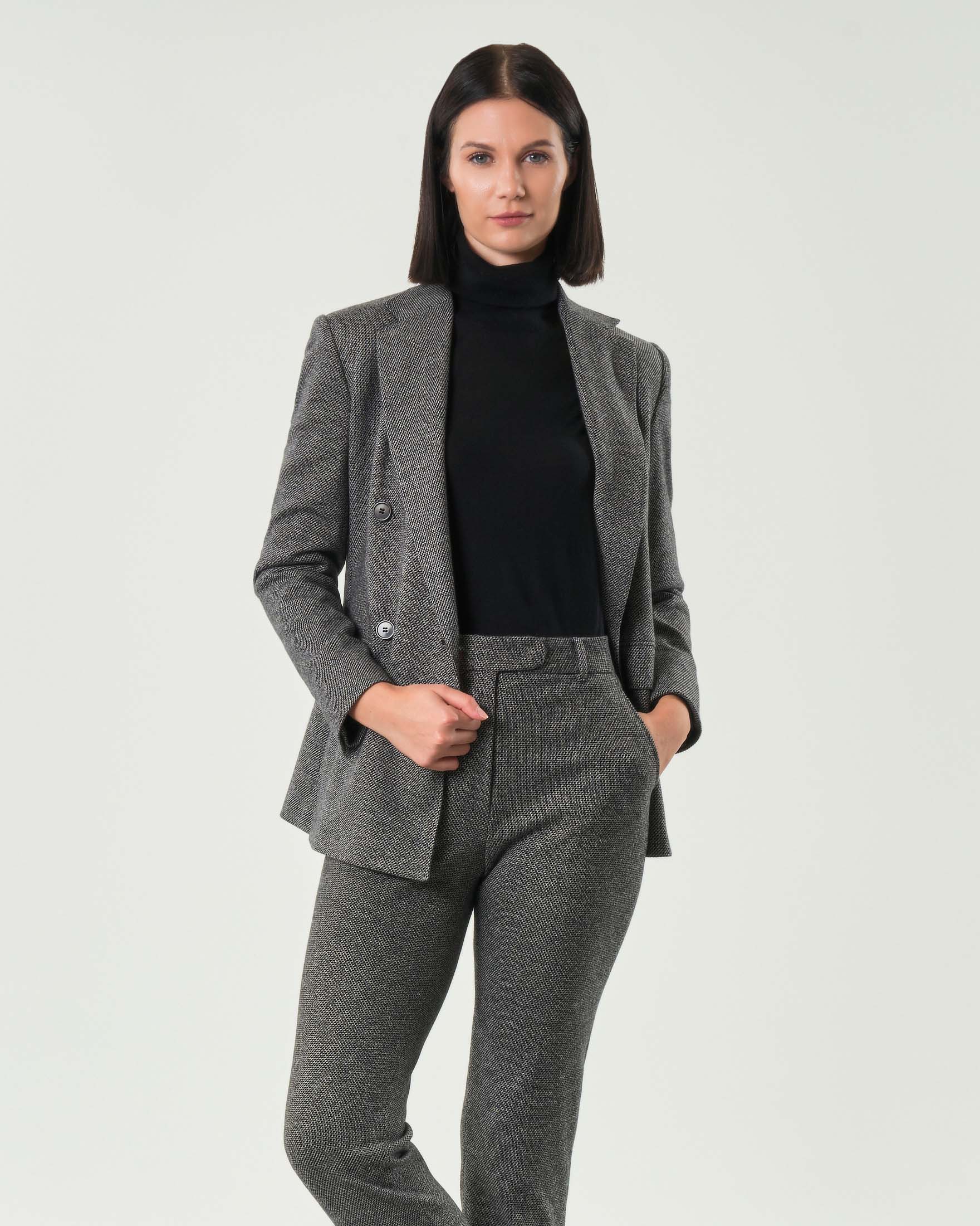 Blazer sale e pepe Max Mara Studio in jersey di misto cotone e viscosa con scollo a rever