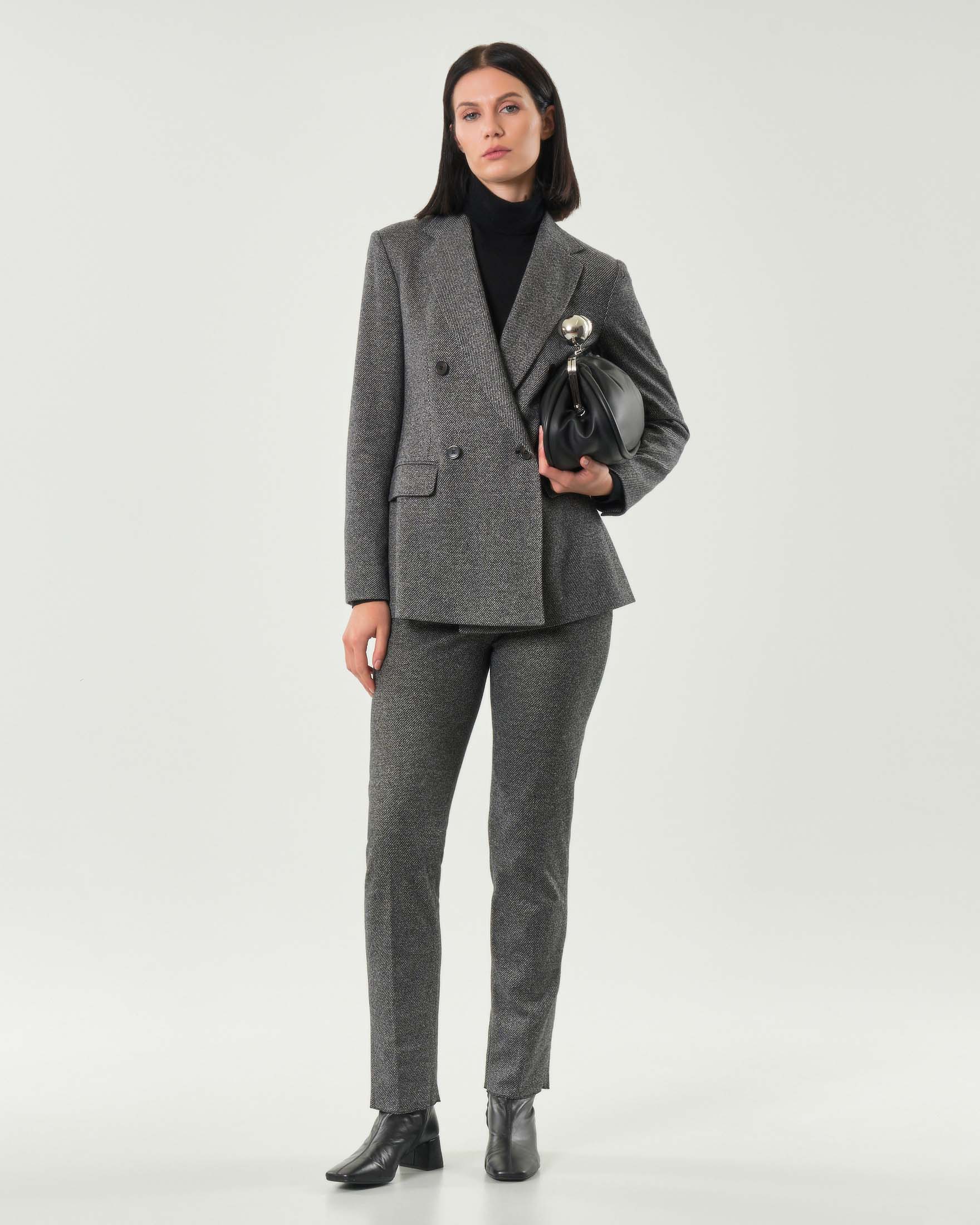 Blazer sale e pepe Max Mara Studio in jersey di misto cotone e viscosa con scollo a rever image