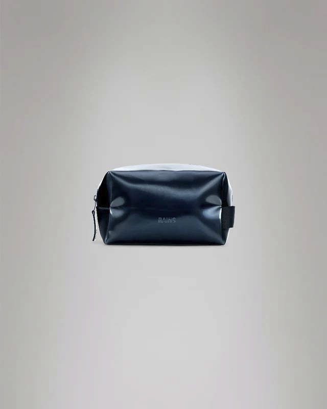 Wash Bag Small beauty case Rains blu elettrico con manico per il trasporto