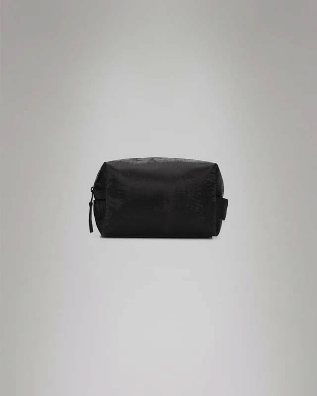 Wash Bag Small beauty case Rains antracite con manico per il trasporto