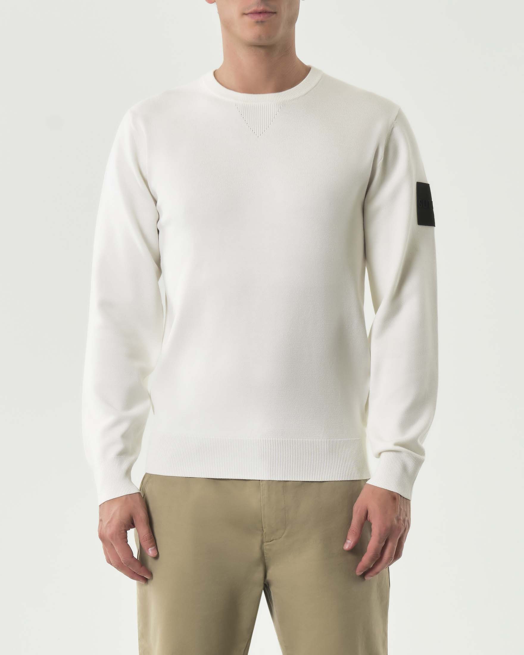 Maglia girocollo Outhere bianca in misto rayon image