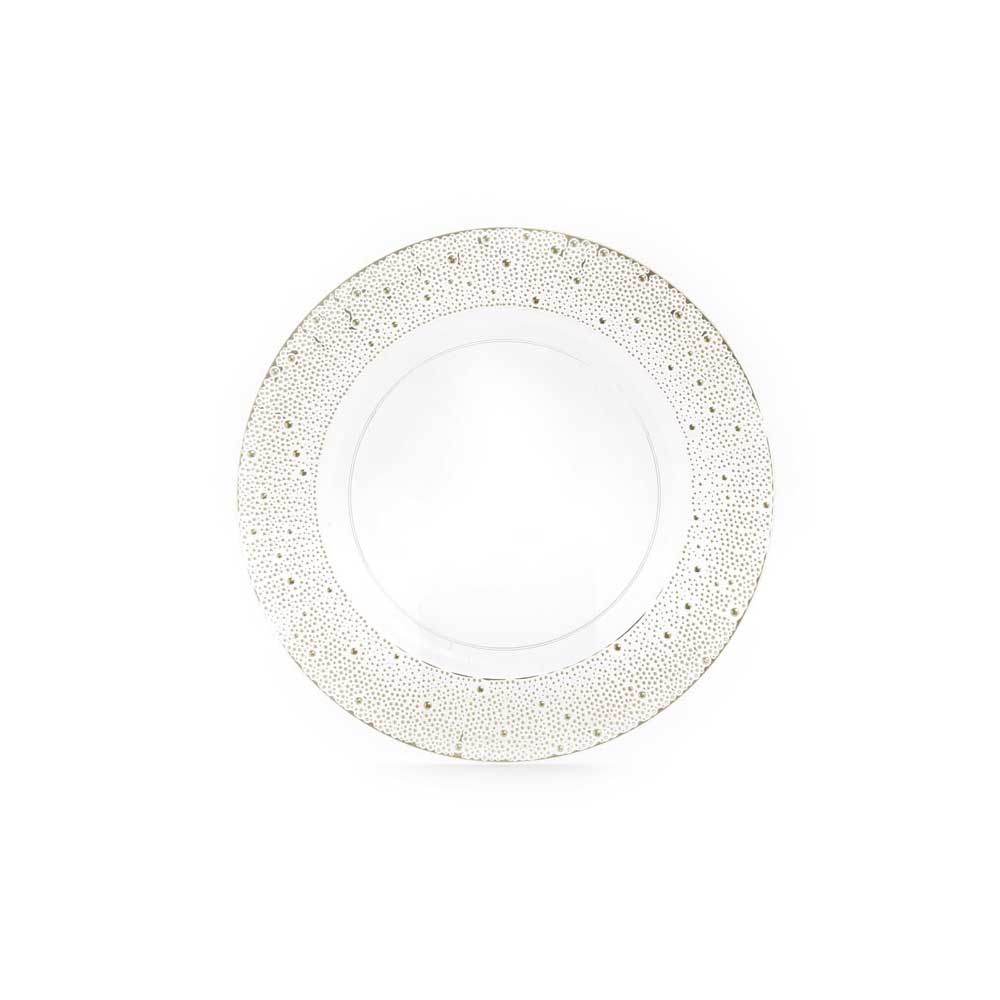 Mercury Sottopiatto Decorato In Plastica Diametro 33 Cm Colore Oro