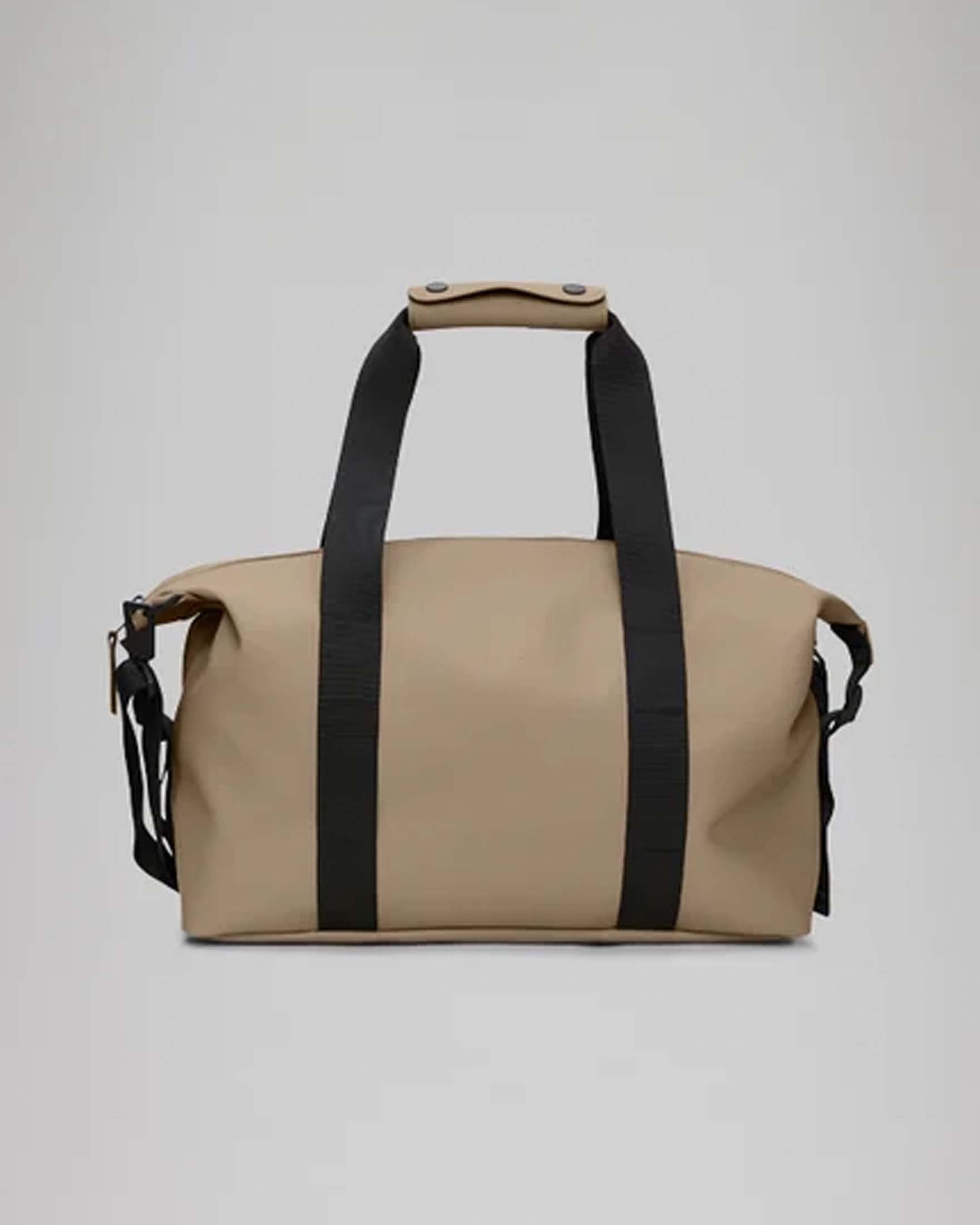 Borsa Weekend small beige Rains con doppio manico e tracolla rimovibile