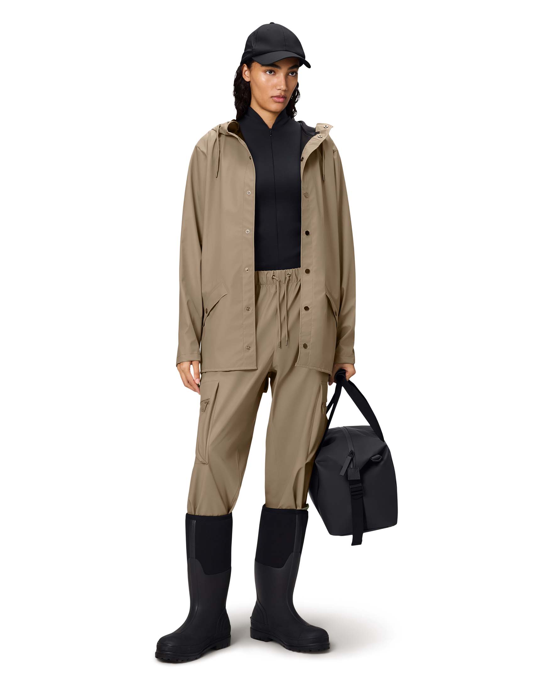 Jacket Rains impermeabile beige scuro con cappuccio image