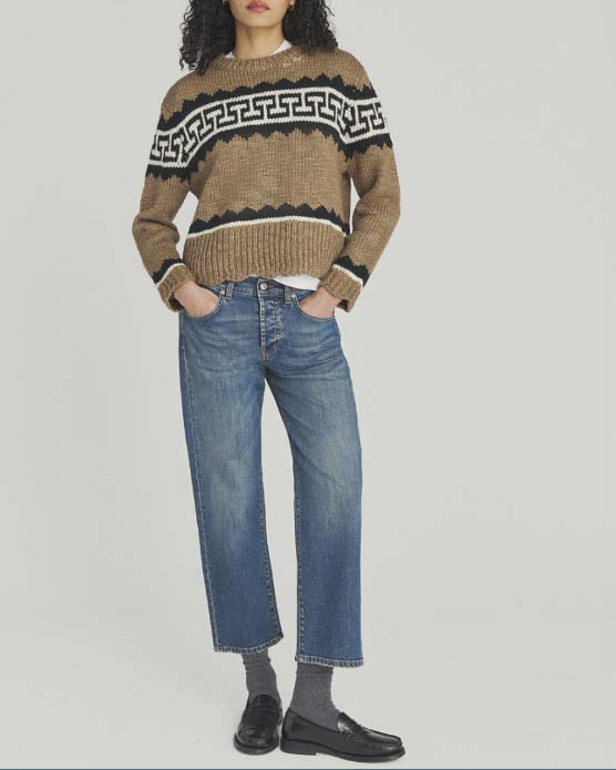 Boyfriend jeans Roy Roger's lavaggio medio con schiariture sul davanti in cotone stretch