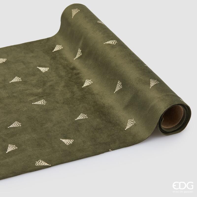 Tessuto Pino Rotolo Verde 35x200cm. Edg