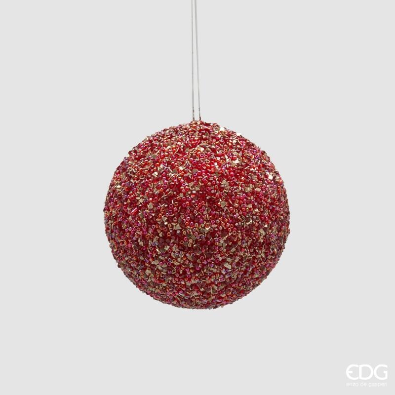 Palla Glitterata Spark Rossa d.9 Edg