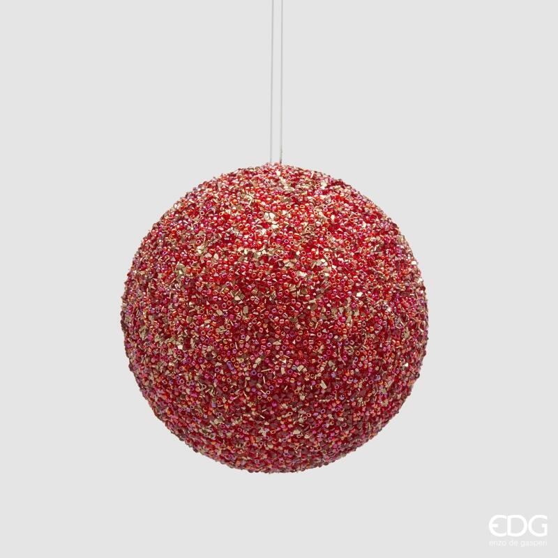 Palla Glitterata Spark Rossa d.11,5 Edg