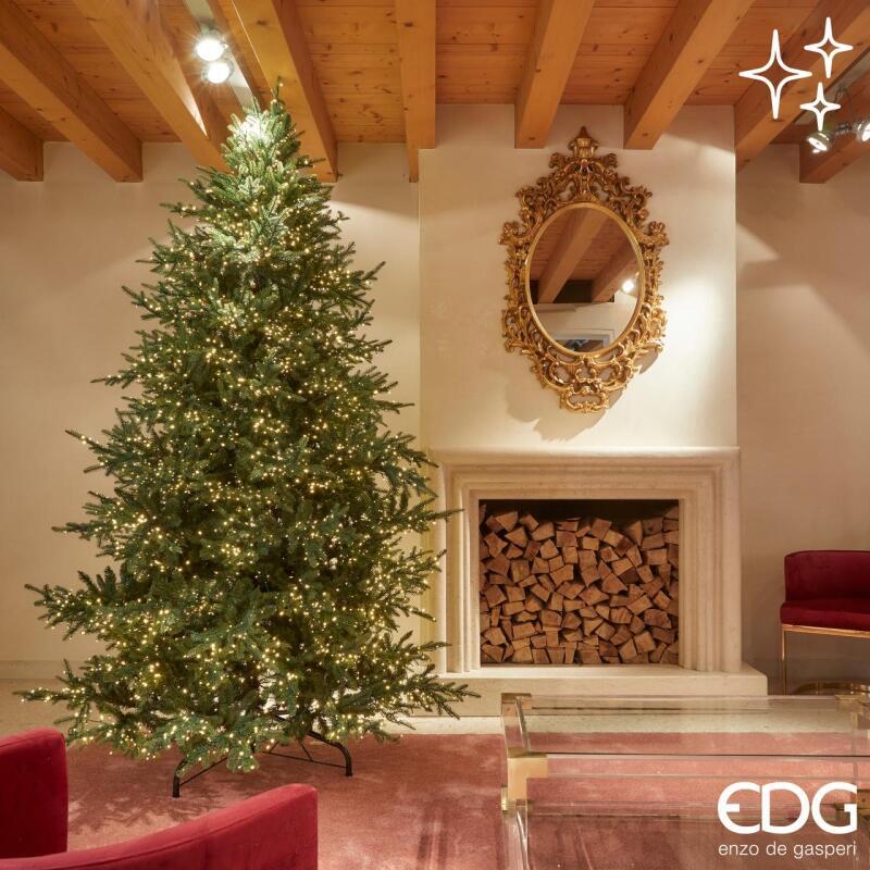 Albero di Natale Pino Luxury Verde con 7000 Led e Telecomando h.300 d.186 Edg