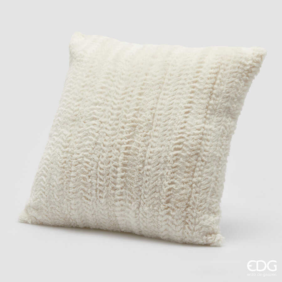 Cuscino Furry Quadrato con Imbottitura 45x45 Edg