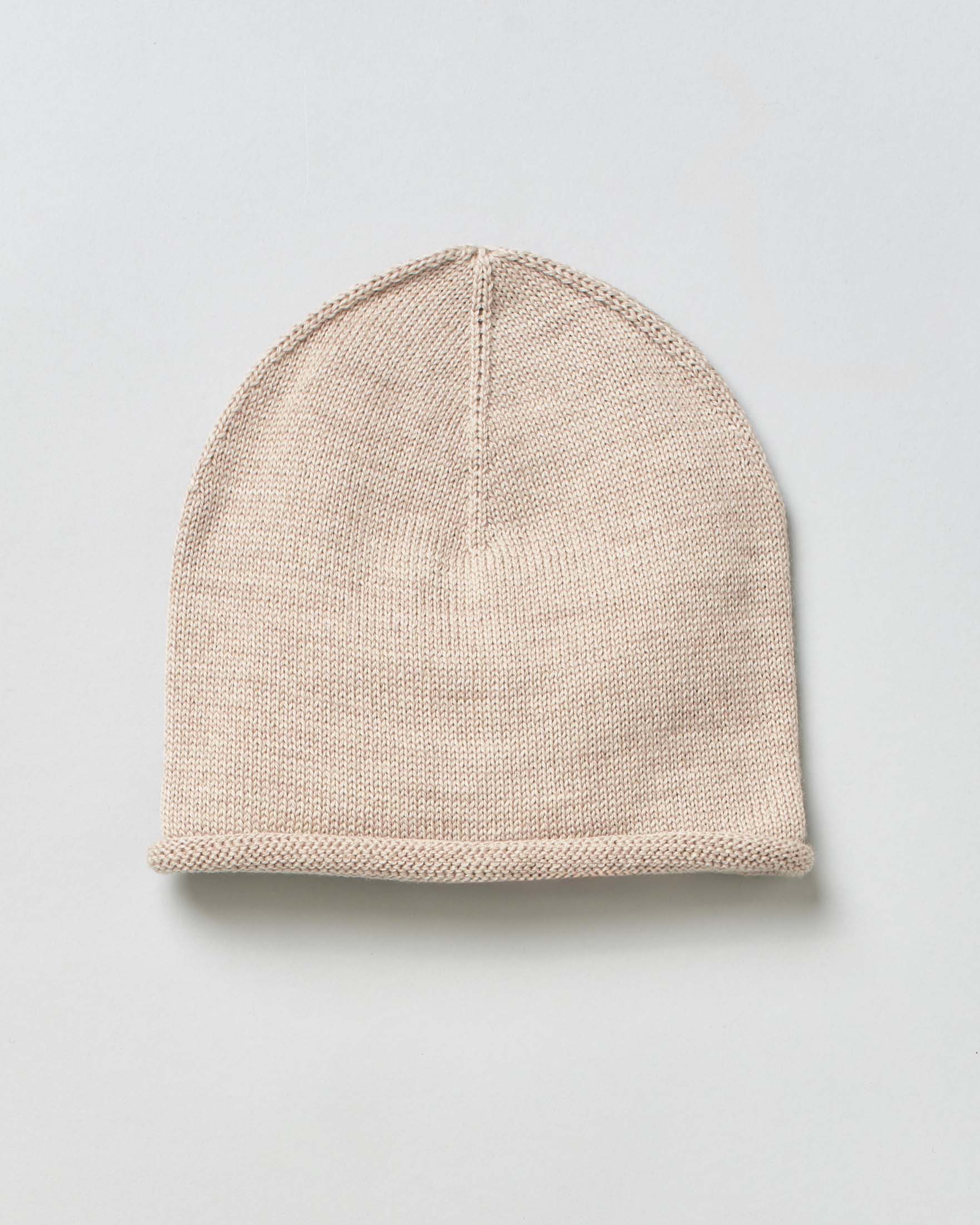 Berrettino Maglificio di Verona beige in lana merinos